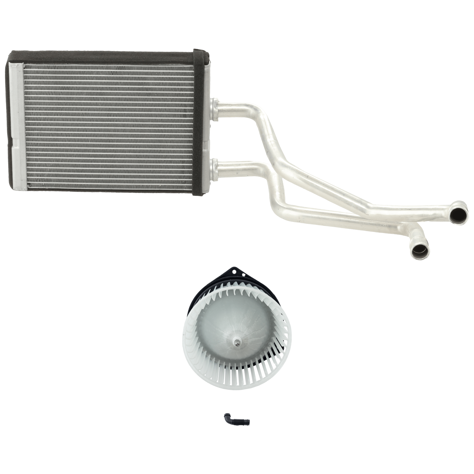 AM NV SERIES FULL SIZE VAN 12-21 BLOWER MOTOR 2 pc Kit includes Heater Core SKU KIT 100725-29 OEM 272201PA1B 271401PA0A
