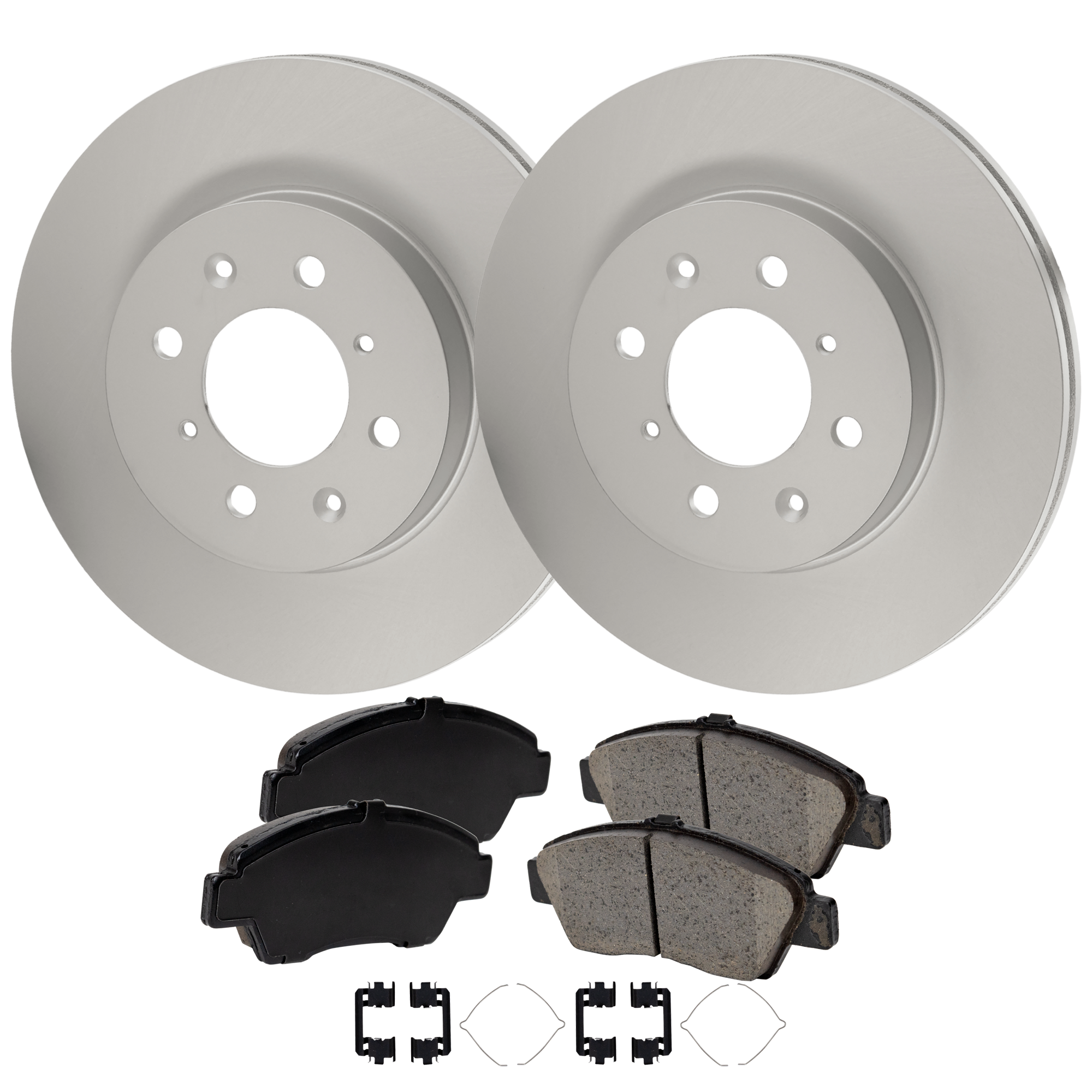 AM FIT 09-13 FRONT BRAKE DISC AND PAD KIT 4 pc kit SKU KIT 100725 AE413 OEM 45251SK7A00 PFM 45022T5RA01-45