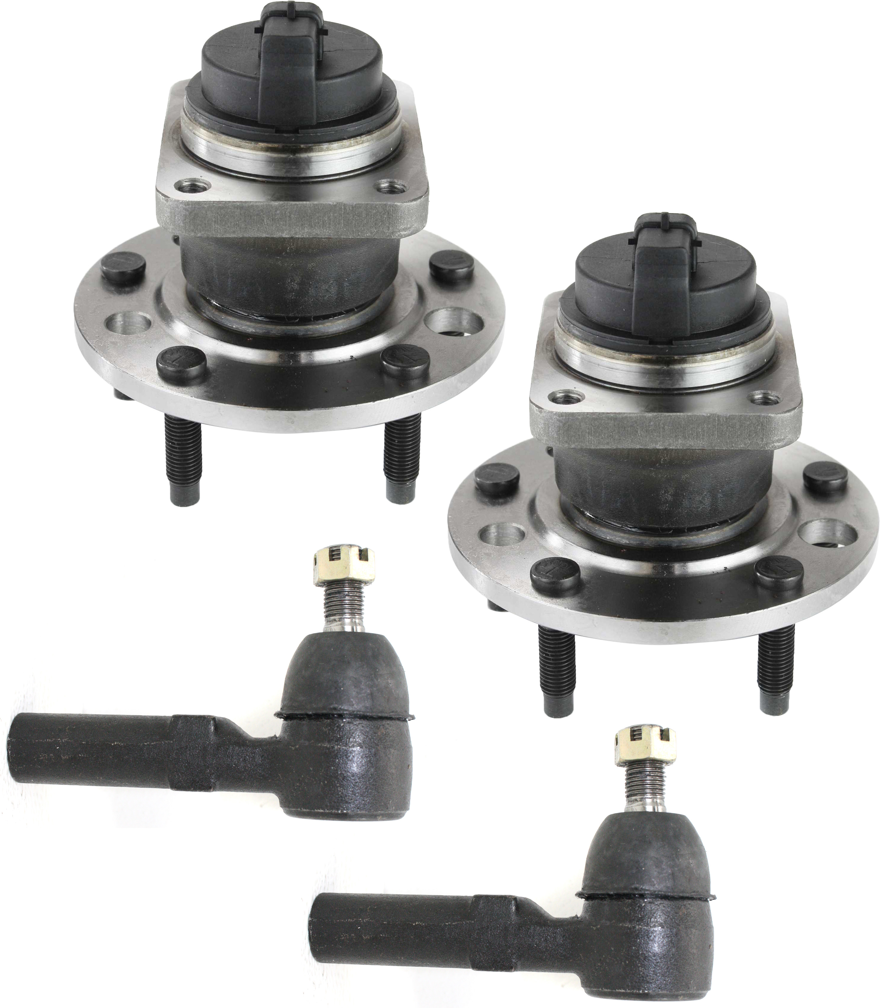 AM CAMARO FIREBIRD 93-02 FRONT HUB ASSEMBLY RH AND LH 4 pc Kit RWD with Tie Rod Ends SKU KIT 101017-16