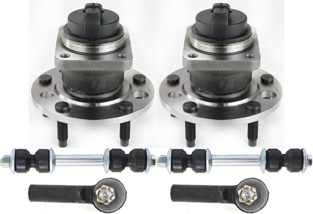 AM CAMARO FIREBIRD 93-02 FRONT SUSPENSION KIT RH AND LH 6 pc kit with Sway Bar Links Tie Rod Ends and Wheel Hubs SKU KIT 101017-18 OEM 2086-102062-513090-713090-7300