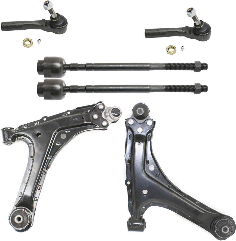 AM CAVALIER SUNFIRE 95-05 FRONT CONTROL ARM KIT RH AND LH Lower w ball joint s 6 pc Kit with Tie Rod End SKU KIT 101017-22 OEM 22611124-15217436-22645740-226