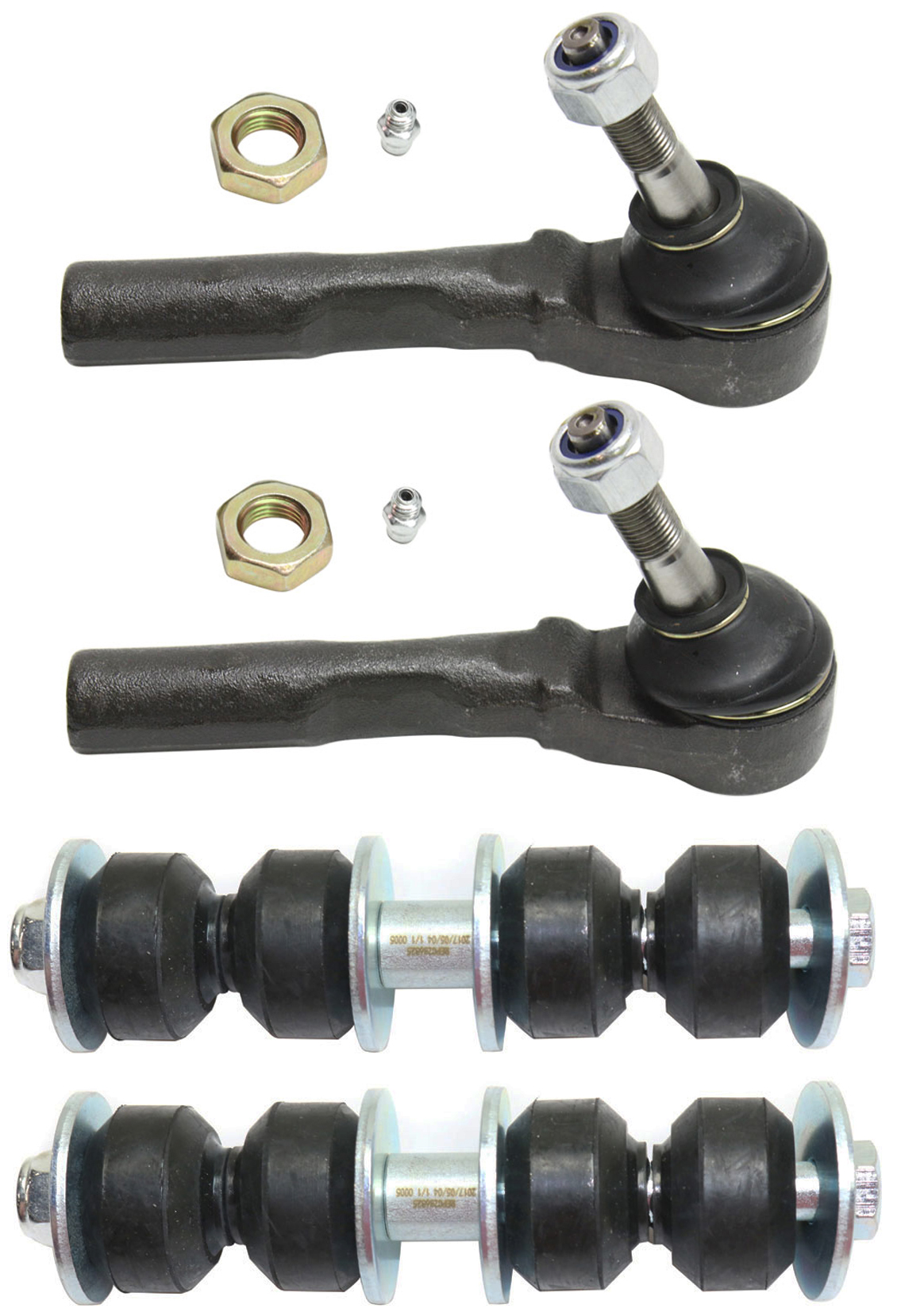AM CAVALIER SUNFIRE 95-05 FRONT SUSPENSION KIT RH AND LH 4 pc kit with Sway Bar Link and Tie Rod End SKU KIT 101017-27 OEM 1015993-2651317-5451027-150245