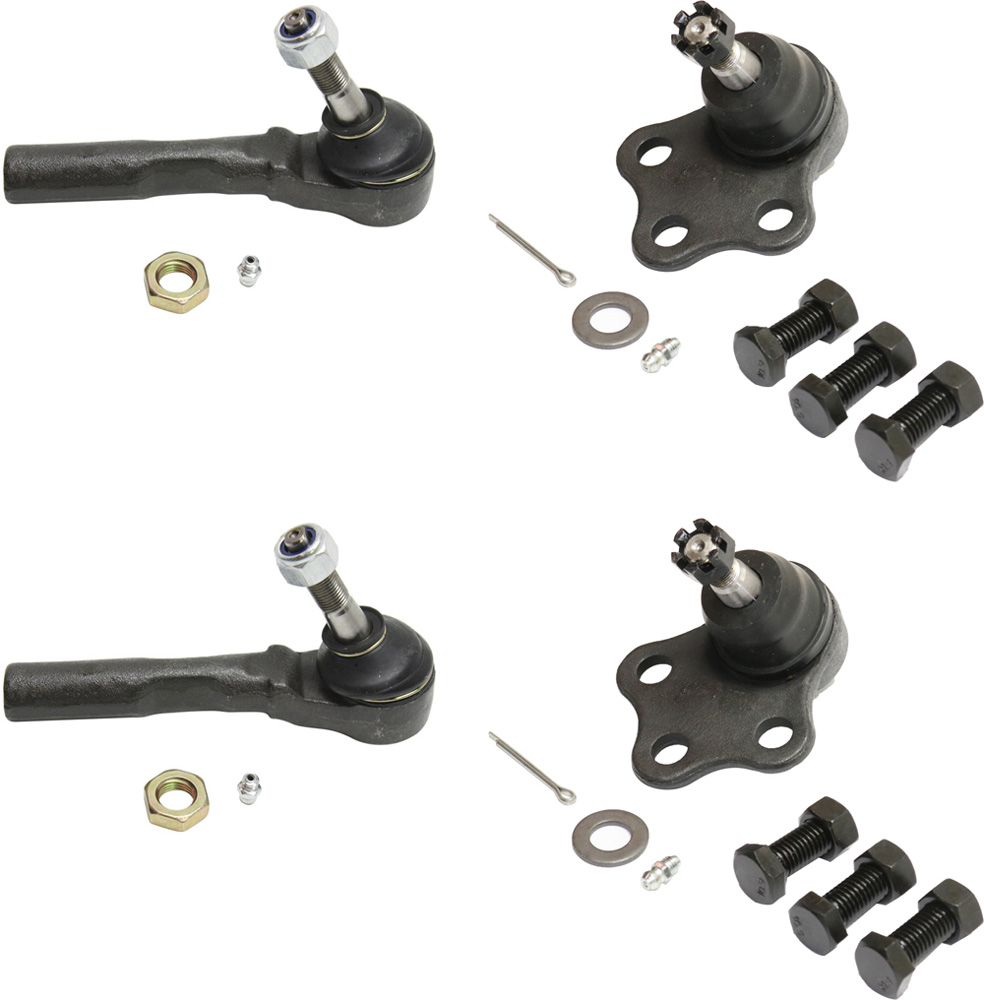 AM CAVALIER SUNFIRE 97-05 FRONT SUSPENSION KIT RH AND LH 4 pc Kit with Ball Joints and Tie Rod Ends SKU KIT 101017-28 OEM 104258-282022-2601490-5051102