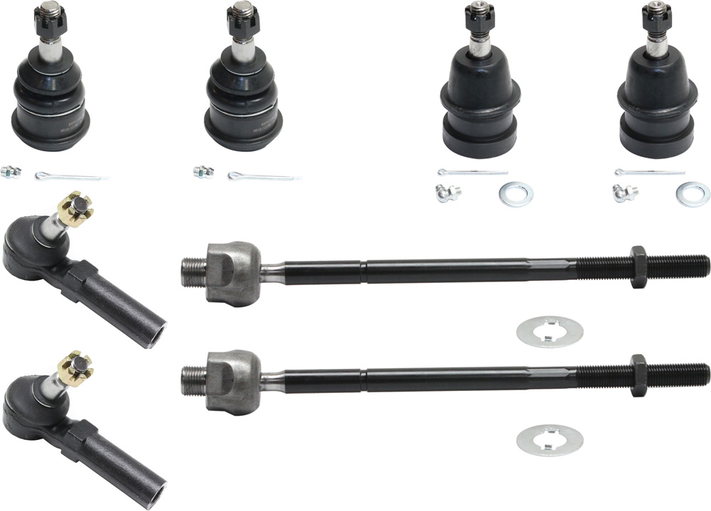 AM CORVETTE 97-11 XLR 04-09 FRONT SUSPENSION KIT RH AND LH 8 pc kit with Ball Joints and Tie Rod Ends SKU KIT 101017-50 OEM 260-162-050-513-391-000-000-000-000