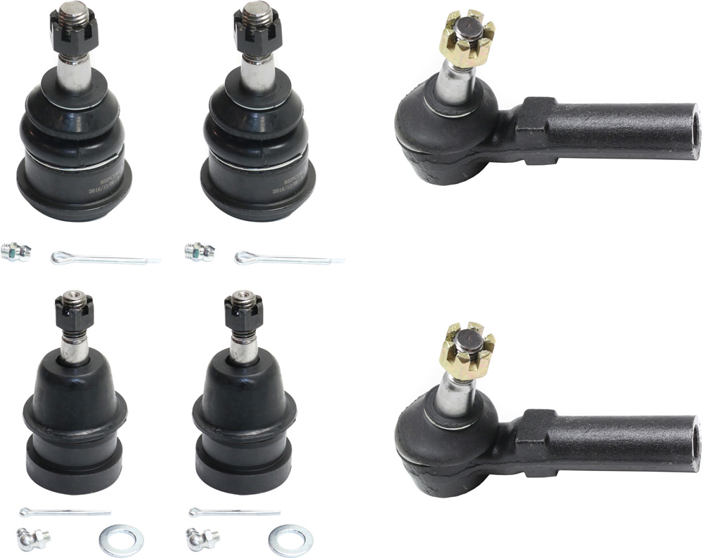AM CORVETTE 97-11 XLR 04-09 FRONT SUSPENSION KIT RH AND LH 6 pc kit with Ball Joints and Tie Rod Ends SKU KIT 101017-53 OEM 260-162-050-513-391-000-000-000-000