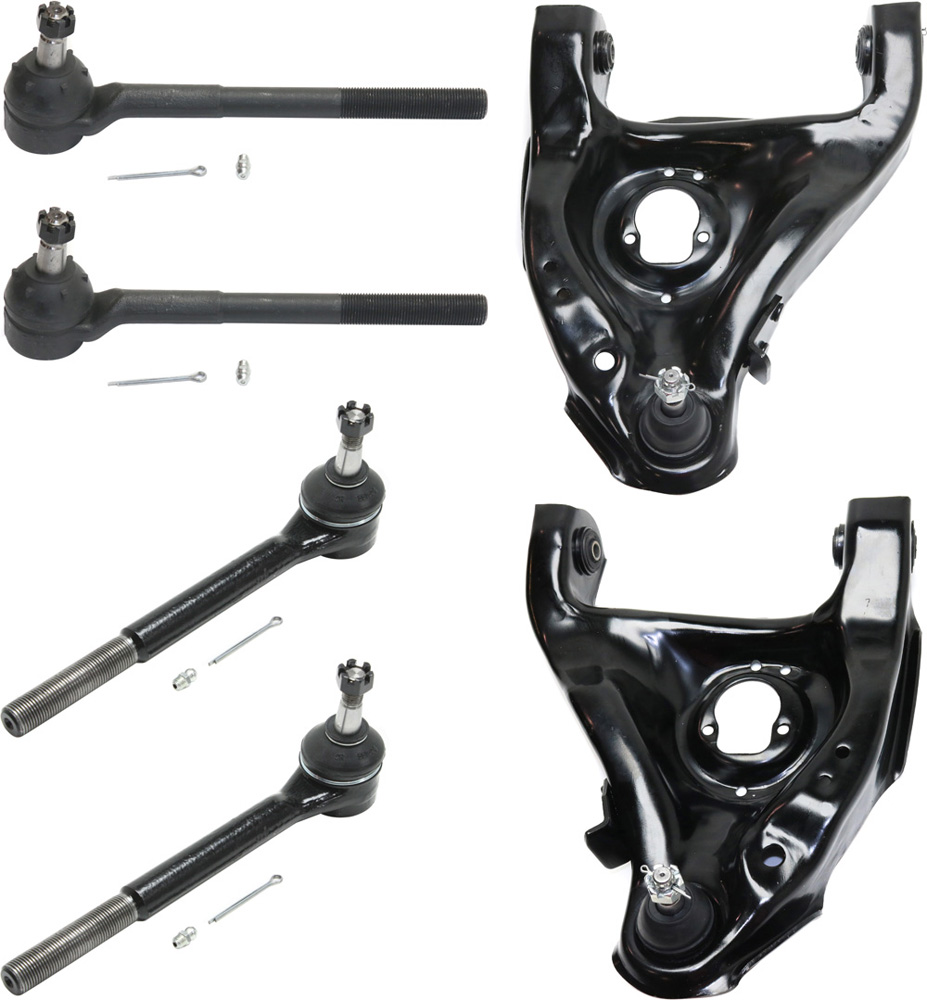 AM BLAZER 95-95 S10-82-95 FRONT CONTROL ARM KIT RH AND LH Lower w ball joint s 6 pc Kit with Tie Rod End SKU KIT 101017-77 OEM 15003923-15003924