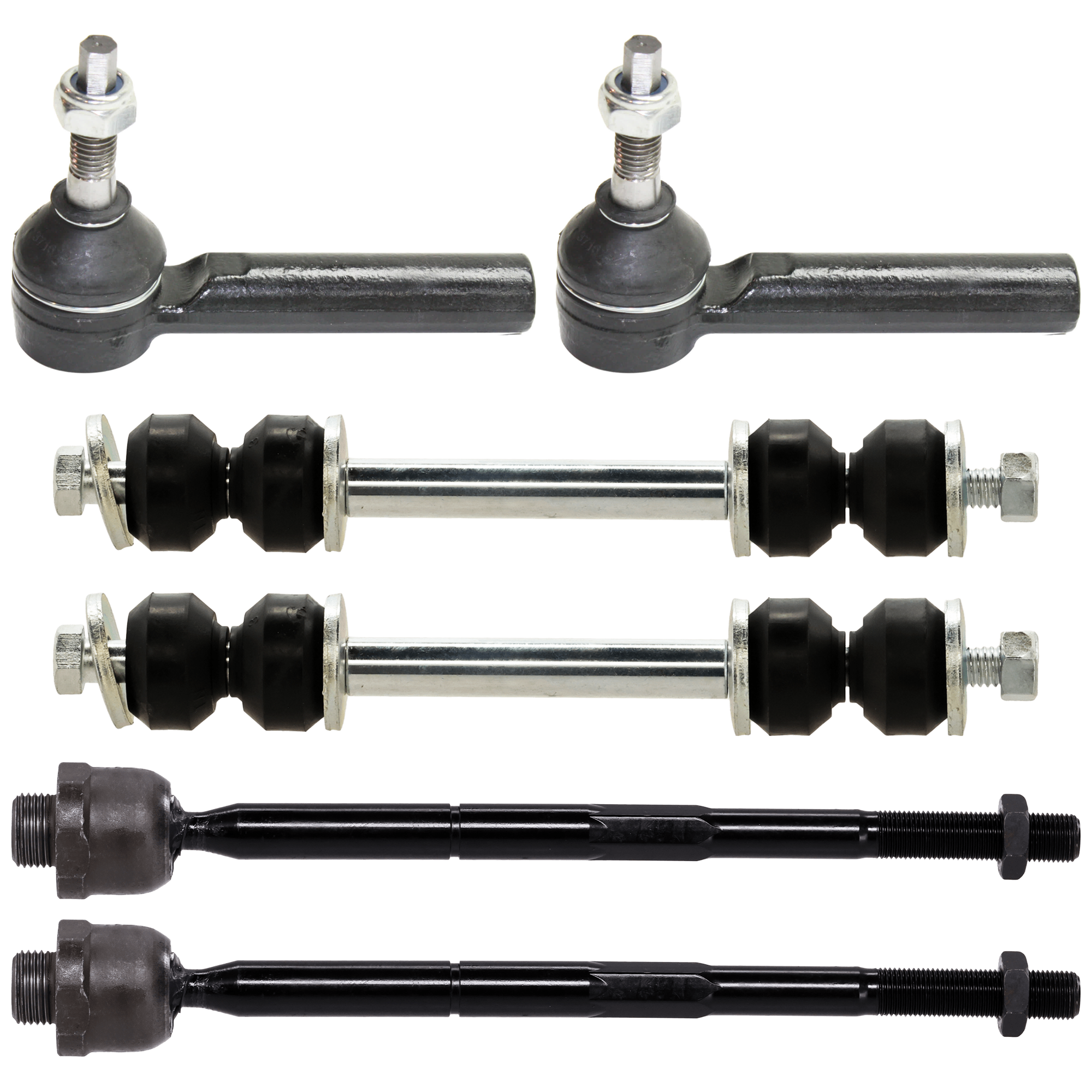 AM AVALANCHE 07-13 ESCALADE 07-14 FRONT SUSPENSION KIT RH AND LH 6 pc kit with Sway Bar Links and Tie Rod Ends SKU KIT 101017-82 OEM 10393679-10395094-18805243-259