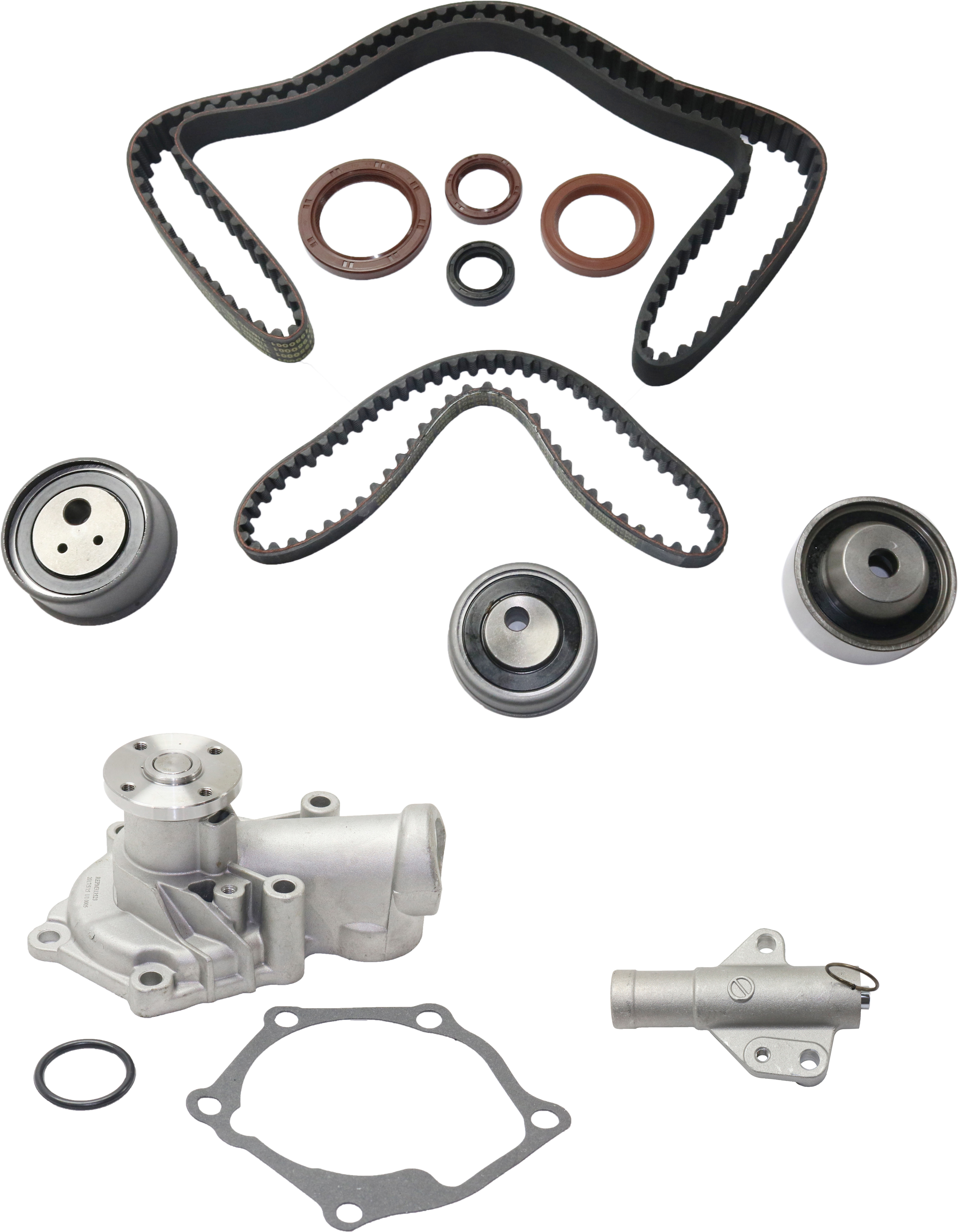 AM ECLIPSE 08-12 GALANT 07-12 TIMING BELT KIT 3 pc kit w Timing Belt Tensioner Water Pump SKU KIT 101018-01 OEM MR984375-42585-71987-97502-181