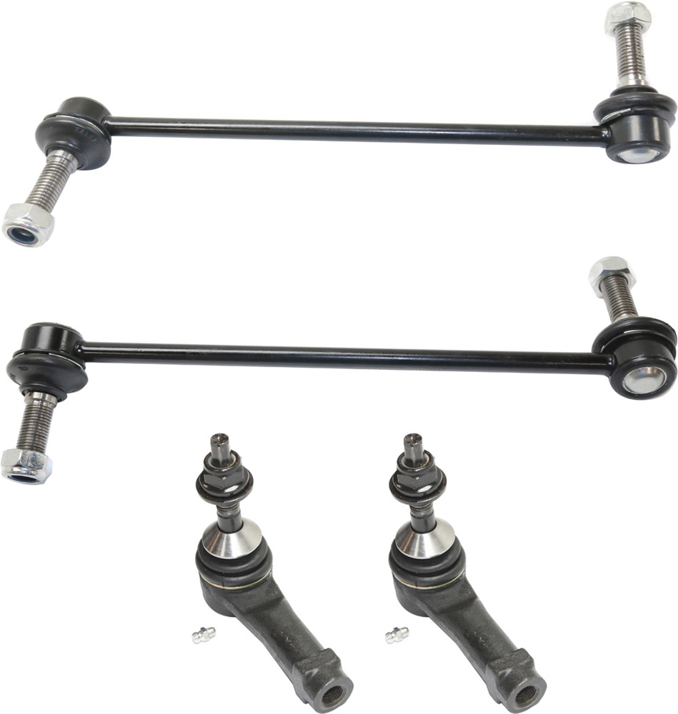 AM FLEX 10-15 TAURUS 10-19 FRONT SUSPENSION KIT RH AND LH 4 pc kit with Sway Bar Links and Tie Rod Ends SKU KIT 101018-07 OEM GS40859 GS40860 GS40601 JTE146