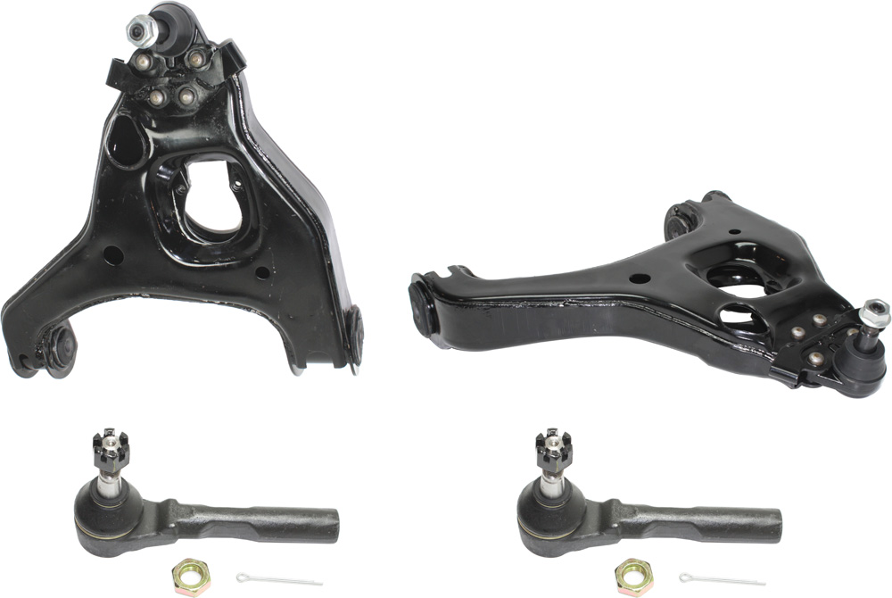 AM SILVERADO SIERRA 1500-99-07 FRONT CONTROL ARM KIT RH AND LH Lower 4 pc kit with Tie Rod Ends SKU KIT 101018-59 OEM 12478067-12478068-26076544
