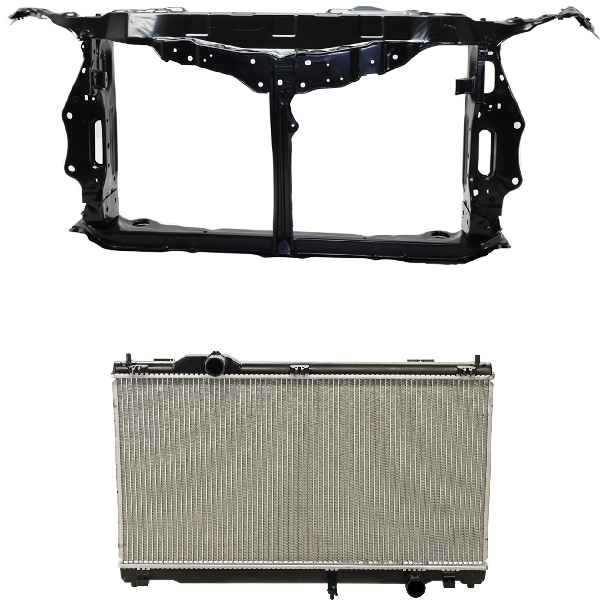 AM IS250 IS350-06-15 RADIATOR SUPPORT 2 pc Kit Assembly includes Radiator SKU KIT 101025-01 Partslink LX3010135 OEM 5320153113 PFM 5321753901-1640