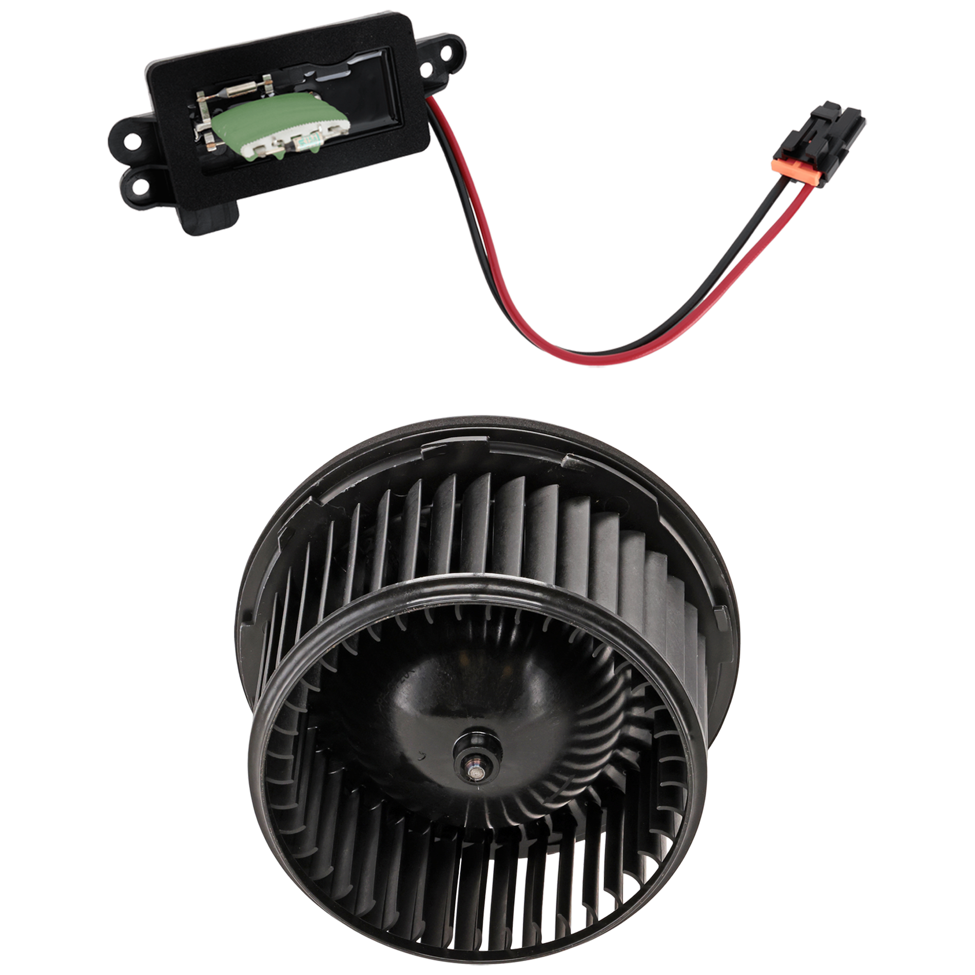 AM SILVERADO SIERRA 03-07 BLOWER MOTOR 2 pc Kit w o ATC and Custom Center Console includes Blower Motor Resistor SKU KIT 101025-03 OEM 22803996-88986838 PFM 22807123