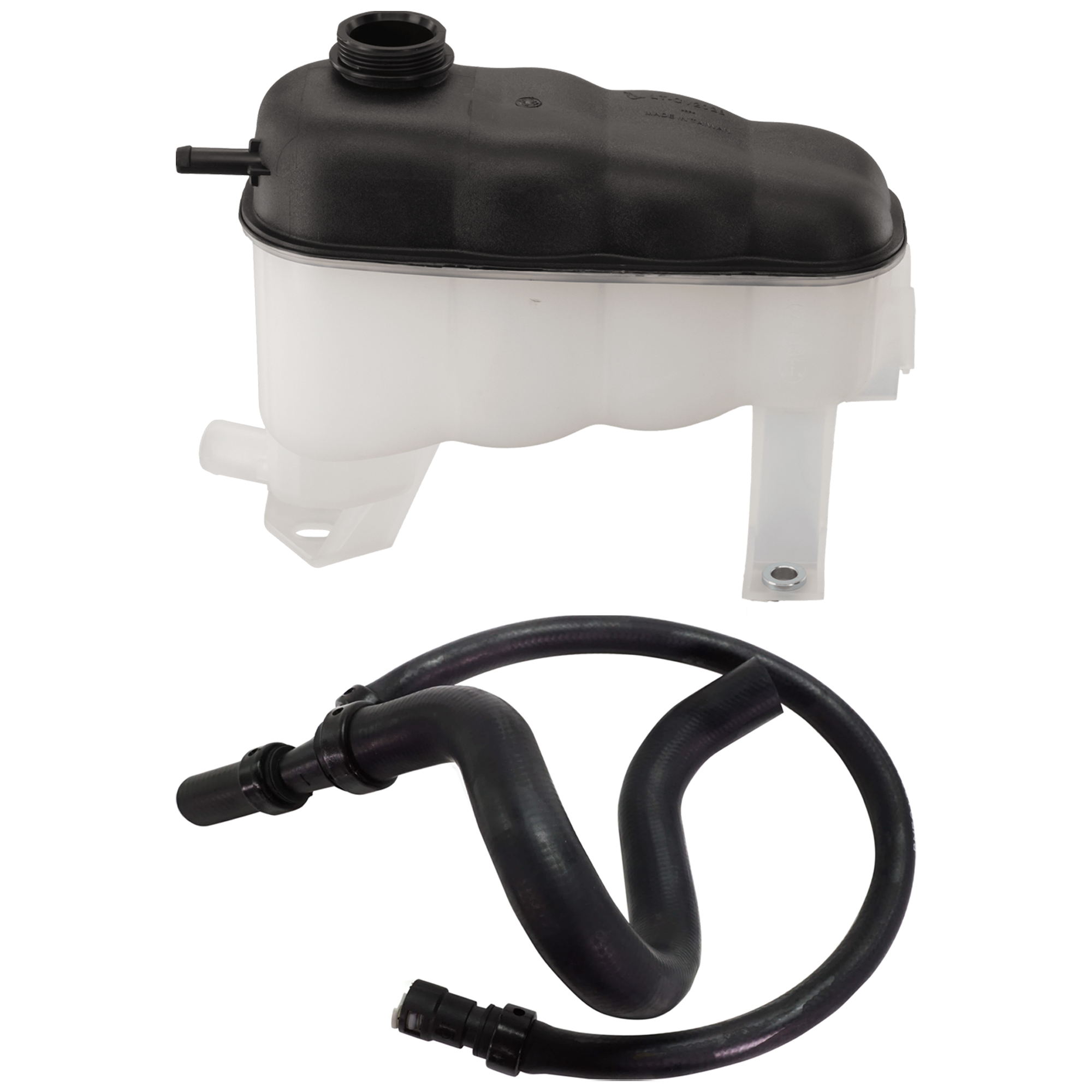 AM TAHOE YUKON 07-14 COOLANT RESERVOIR 2 pc Kit includes Heater Hose SKU KIT 101025-15 OEM 84368363-22870828-15834773