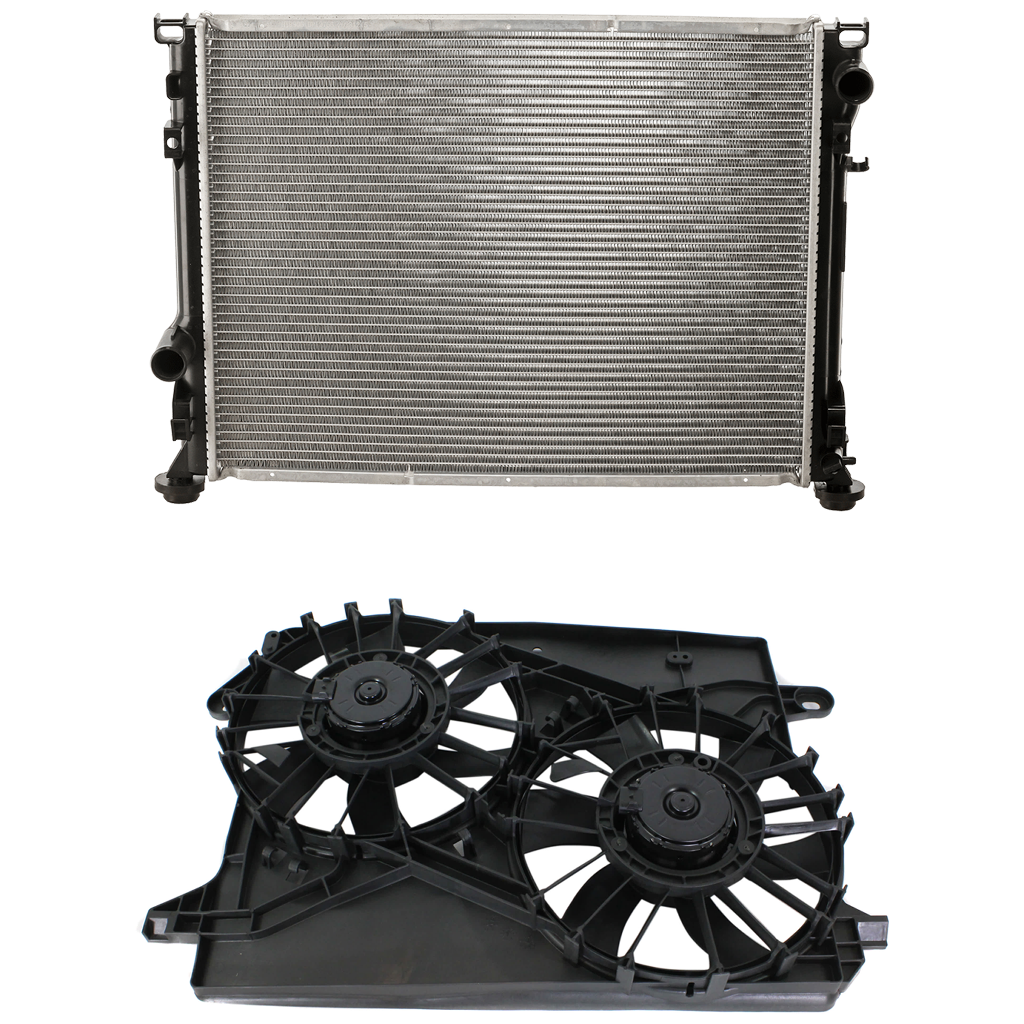 AM CHRYSLER 300-05-08 CHARGER 06-08 RADIATOR 2 pc Kit Standard Duty Cooling includes Radiator Fan SKU KIT 101025-27 Partslink CH3010314 CH3115132 OEM 5137692AA 5174358AA 5137717AB