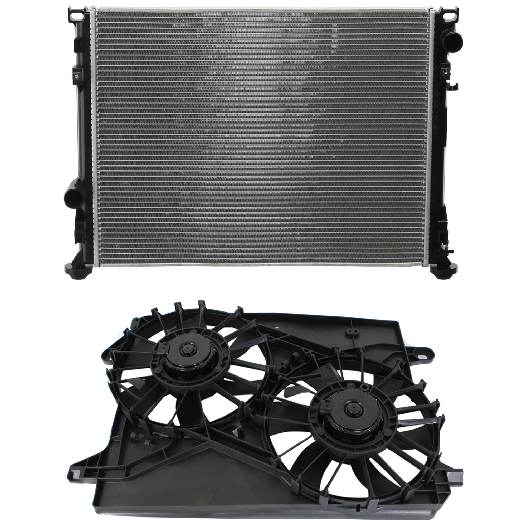 AM CHRYSLER 300-05-08 CHARGER 06-08 RADIATOR 2 pc Kit Heavy Duty Cooling includes Radiator Fan SKU KIT 101025-28 Partslink CH3010315 CH3115132 OEM 5137691AA 5174358AA 5137717AB