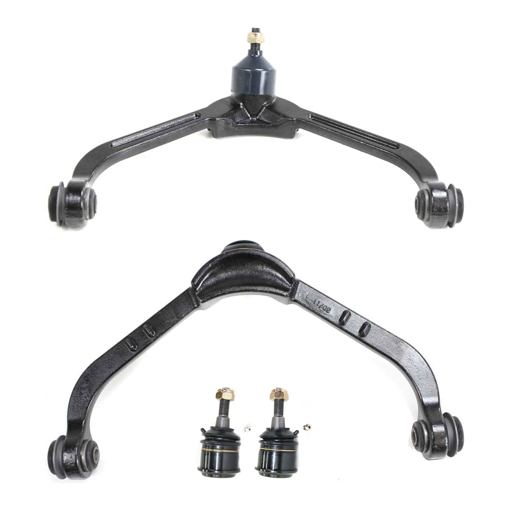 AM LIBERTY 02-04 FRONT CONTROL ARM KIT RH AND LH Upper w ball joint s 4 pc Kit with Ball Joint SKU KIT 101113-02 OEM 5114037AA 52088632AA 52088632A