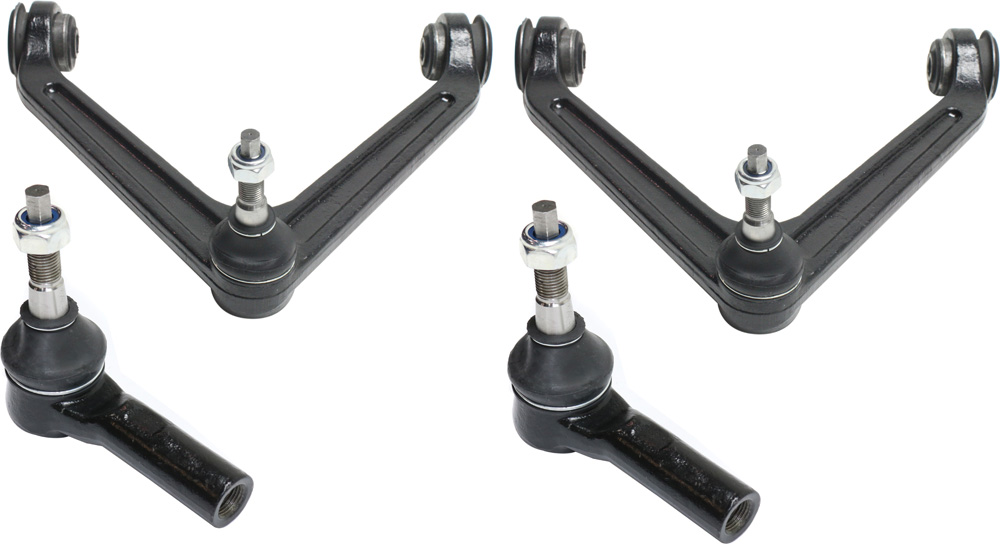 AM DURANGO 04-09 ASPEN 07-09 FRONT CONTROL ARM KIT RH AND LH Upper w ball joint s 4 pc Kit with Tie Rod End SKU KIT 101117-23 OEM 52106577AA 52106577AB 52106577
