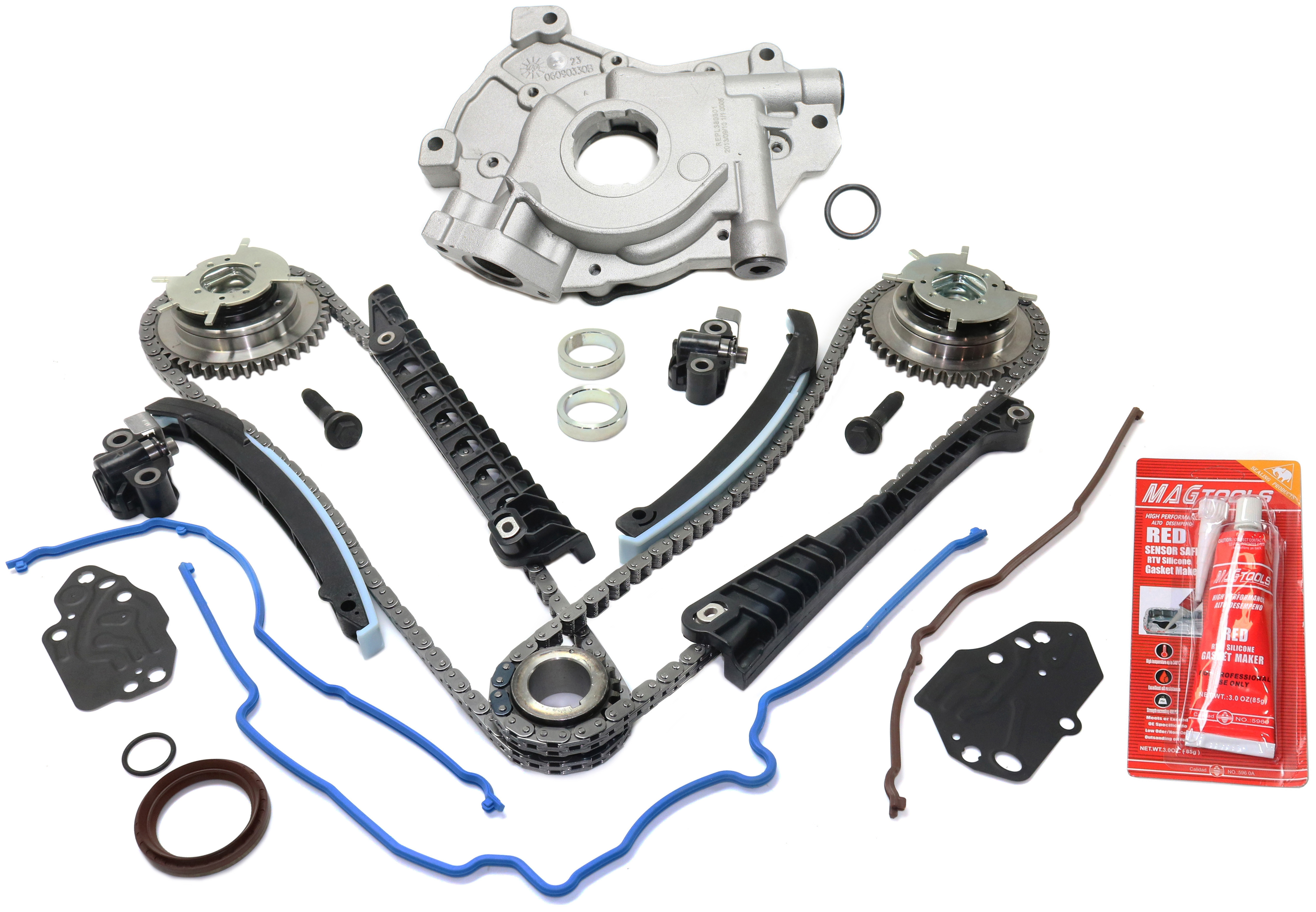 AM F 150-04-10 EXPEDITION NAVIGATOR 05-14 TIMING CHAIN KIT 2 pc kit with Oil Pump 21 mm 13-16 inlet SKU KIT 101117-43