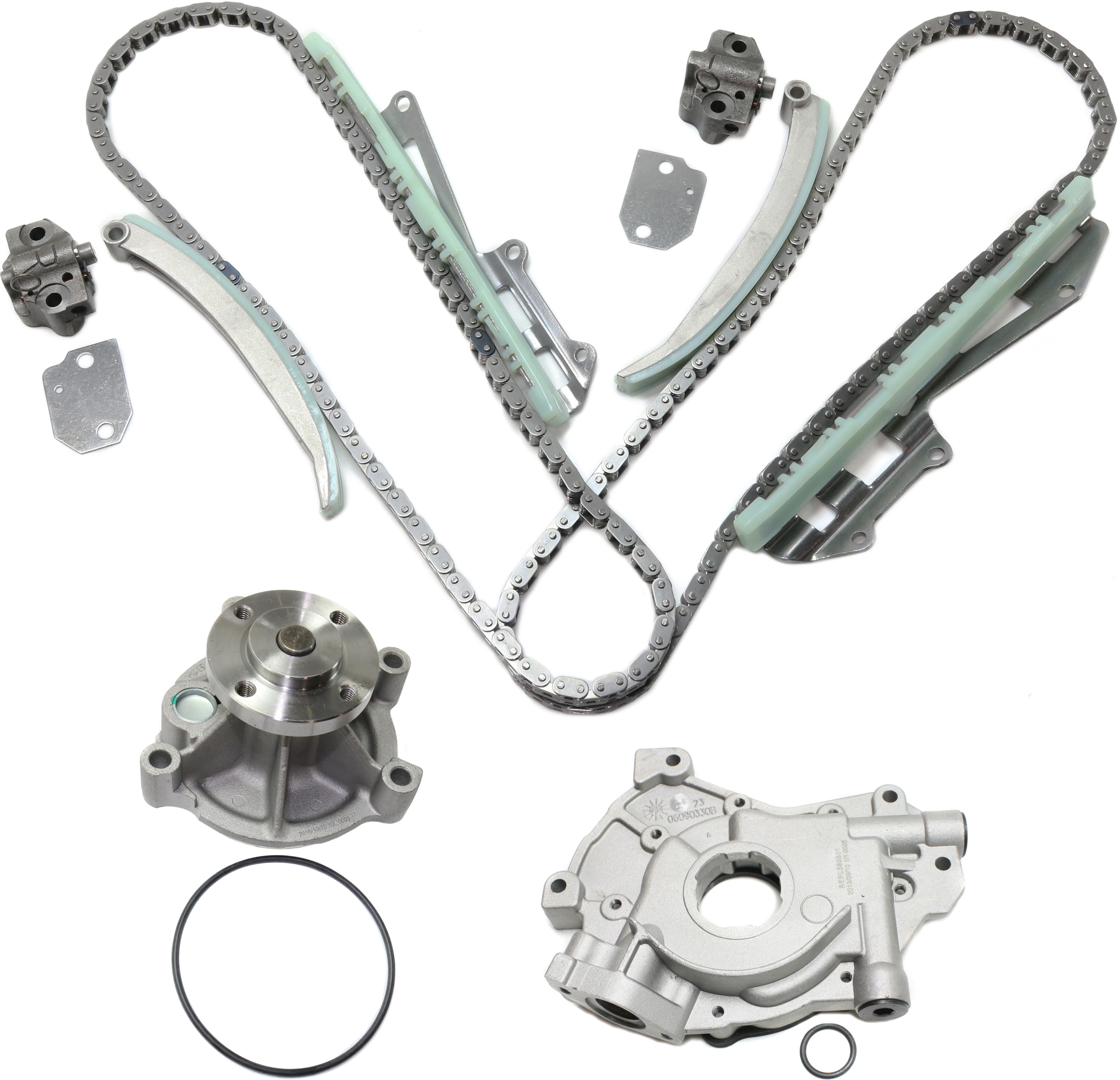 AM GRAND MARQUIS 01-01 TIMING CHAIN KIT 3 pc kit with Oil Pump and Water Pump SKU KIT 101117-45 OEM F8AZ6256BA 5W7Z6268AA F8AZ6256
