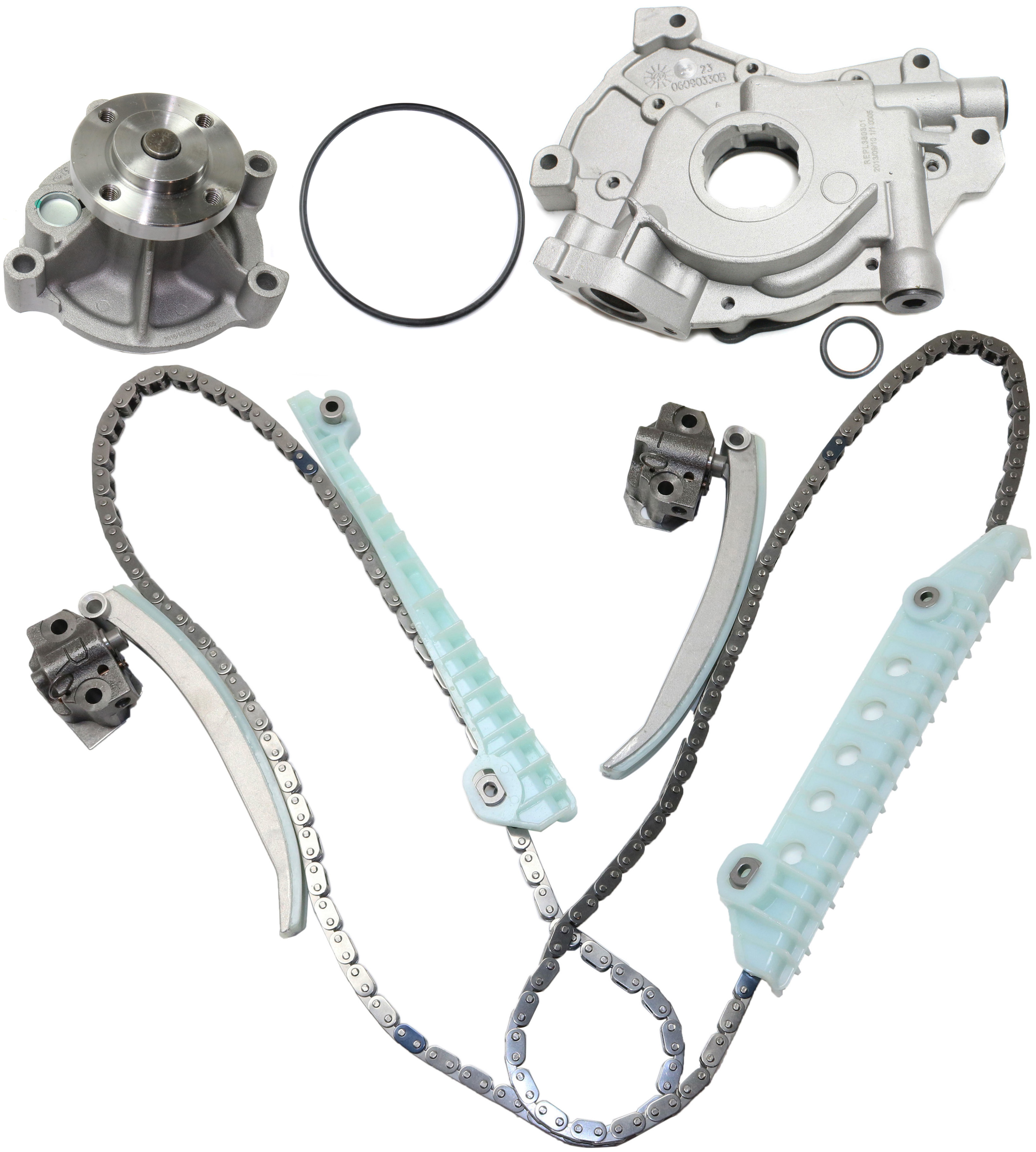 AM GRAND MARQUIS 01-11 TIMING CHAIN KIT 3 pc kit with Oil Pump and Water Pump SKU KIT 101117-46 OEM 19225-20244-32128-41118-58583