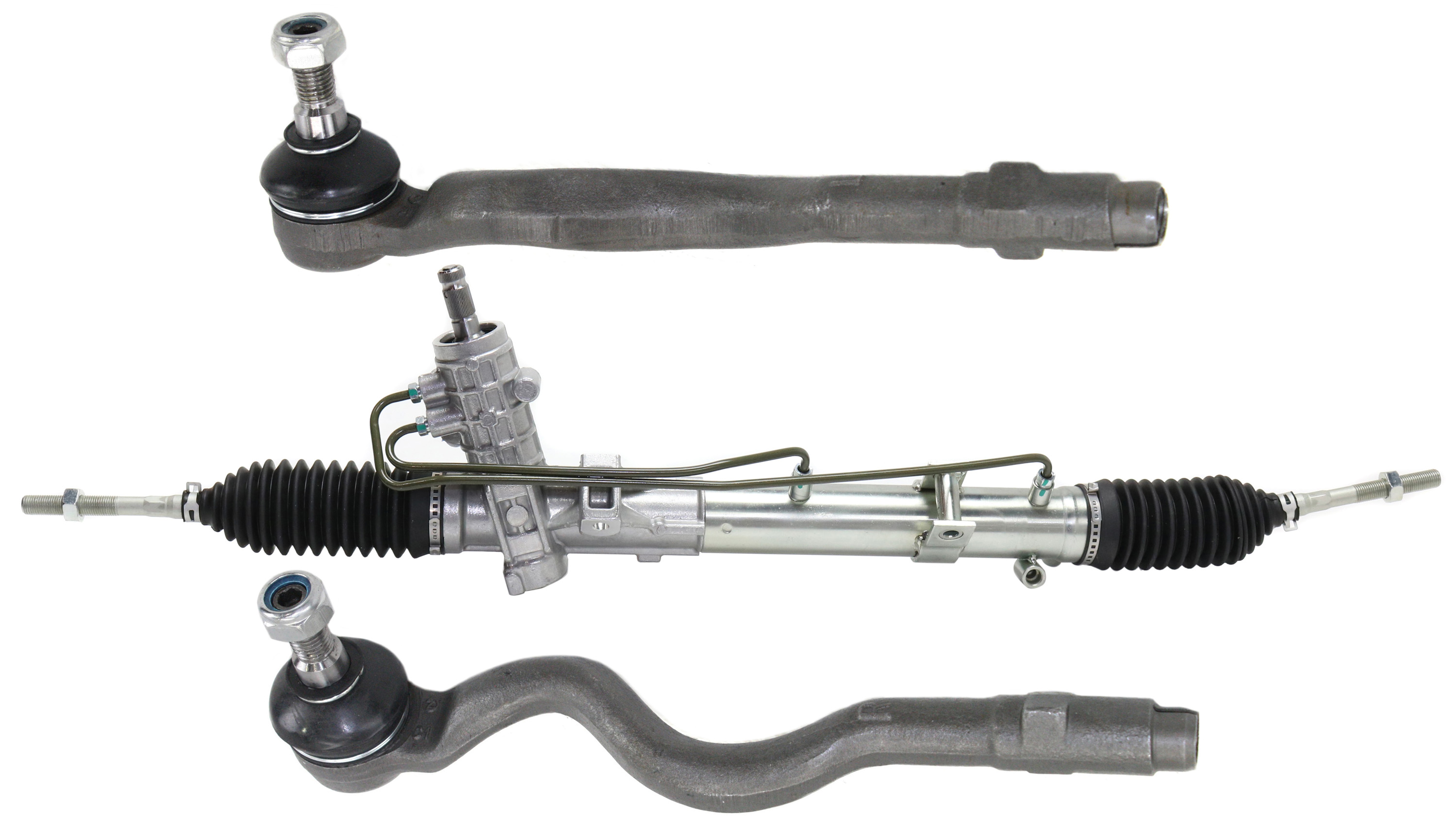 AM 3 SERIES 99-06 STEERING RACK 3 pc kit w Tie Rod Ends SKU KIT 101117-50 OEM 1015109-1015161-2693349-401201