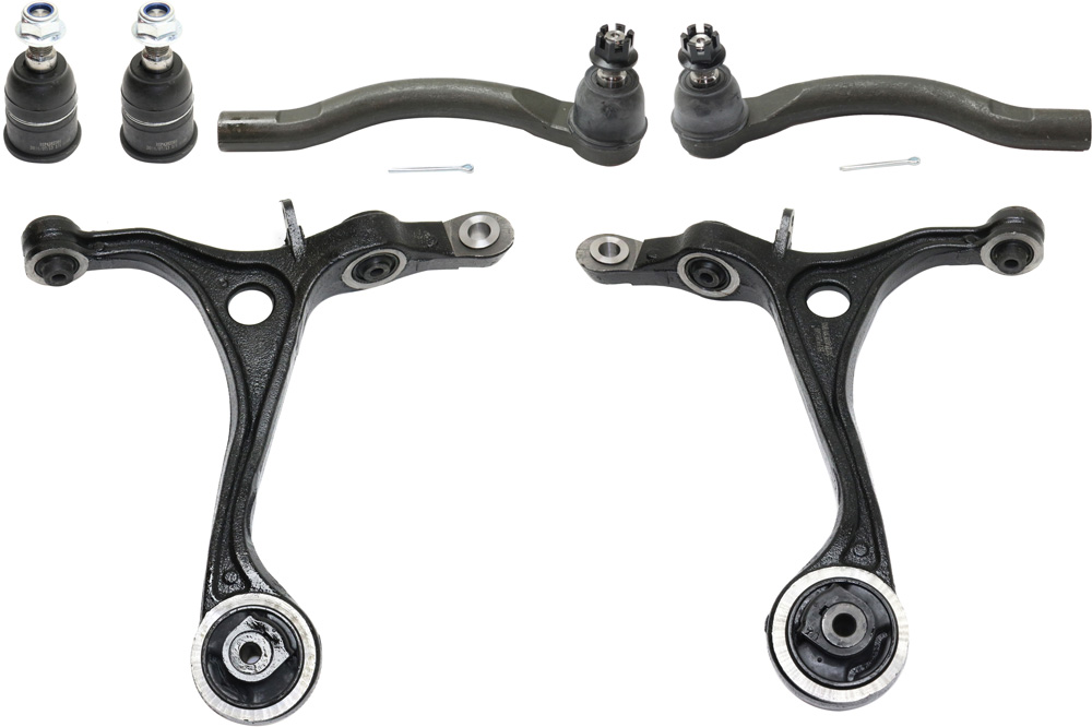AM TL 04-06 FRONT CONTROL ARM KIT RH AND LH Lower w ball joint s 6 pc Kit with Ball Joint and Tie Rod End SKU KIT 101117-59 OEM BJ50075-51360SEPA00-51350SEPA0