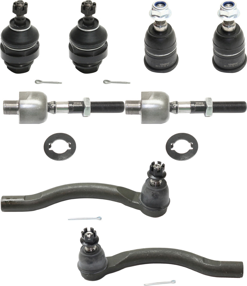 AM TL 04-08 FRONT SUSPENSION KIT RH AND LH 8 pc kit w Ball Joints and Tie Rod Ends SKU KIT 101117-65 OEM BJ50075-41532-2642936-2643039