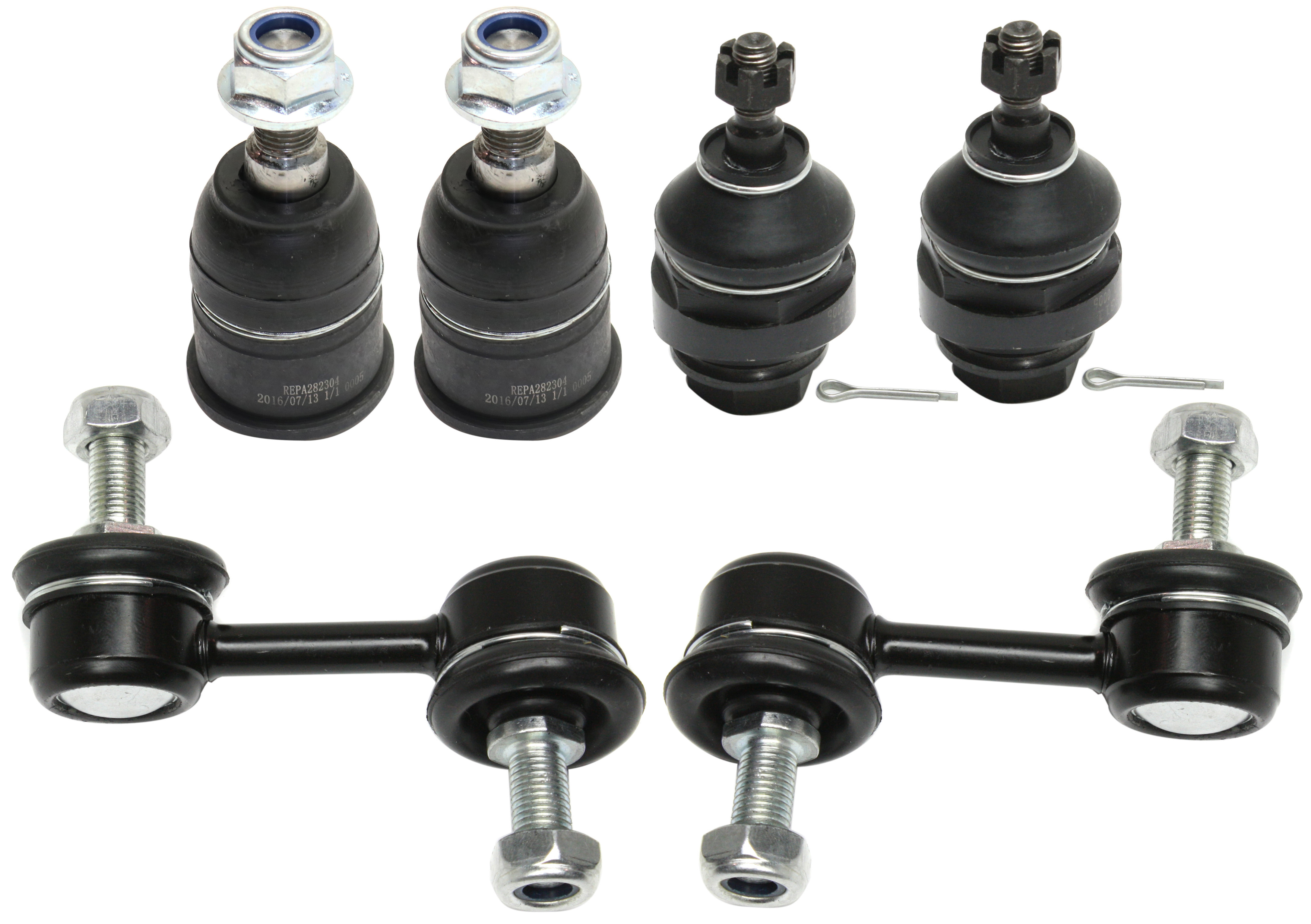 AM TL 04-06 FRONT SUSPENSION KIT RH AND LH 6 pc kit w Ball Joints and Sway Bar Links SKU KIT 101117-67 OEM BJ50075-41532-2642936-2643039