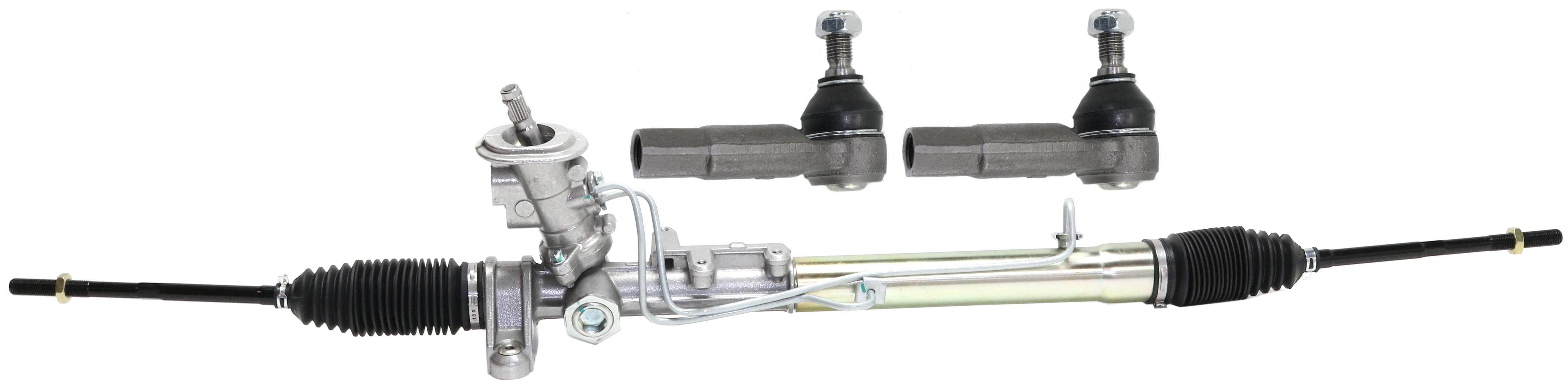 AM BEETLE 98-10 GOLF 00-06 JETTA 00-05 STEERING RACK 3 pc kit w Tie Rod Ends SKU KIT 101117-68 OEM 1J0422803B 1J0422803H 1J042280