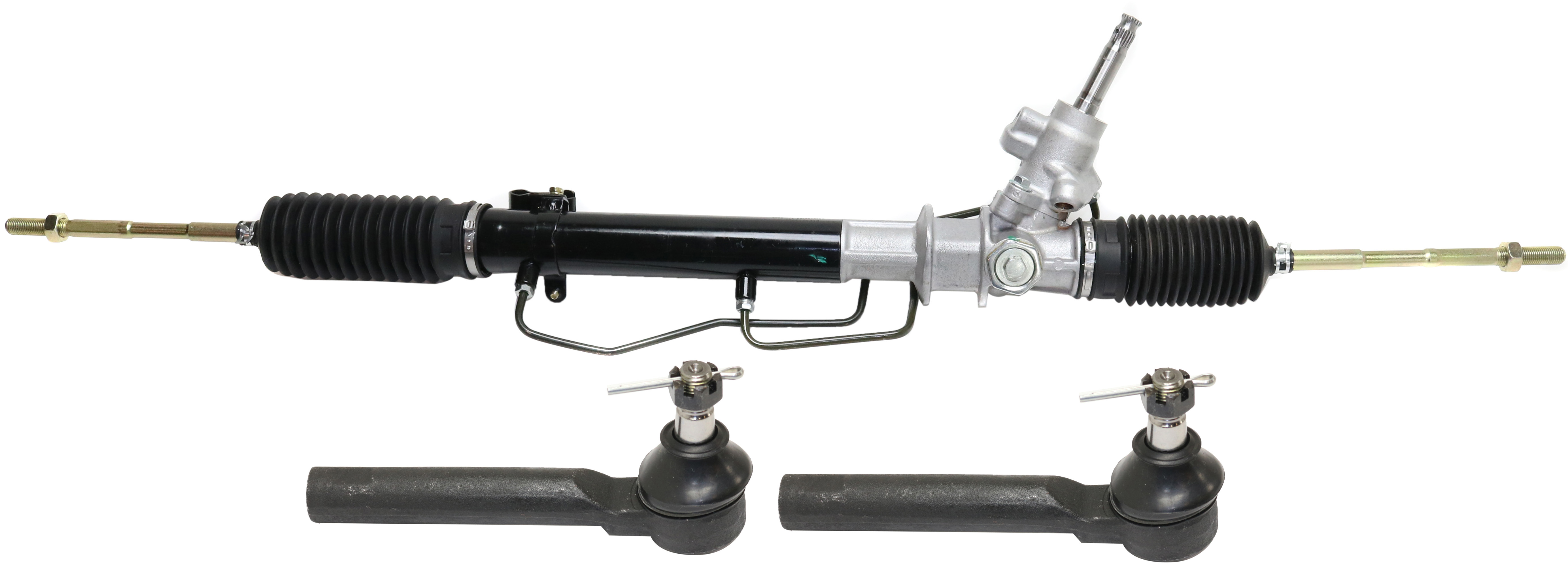 AM BAJA 03-06 OUTBACK 00-04 STEERING RACK 3 pc Kit with Tie Rod Ends SKU KIT 101117-83 OEM 34110AE12B 1014585-2693389-401