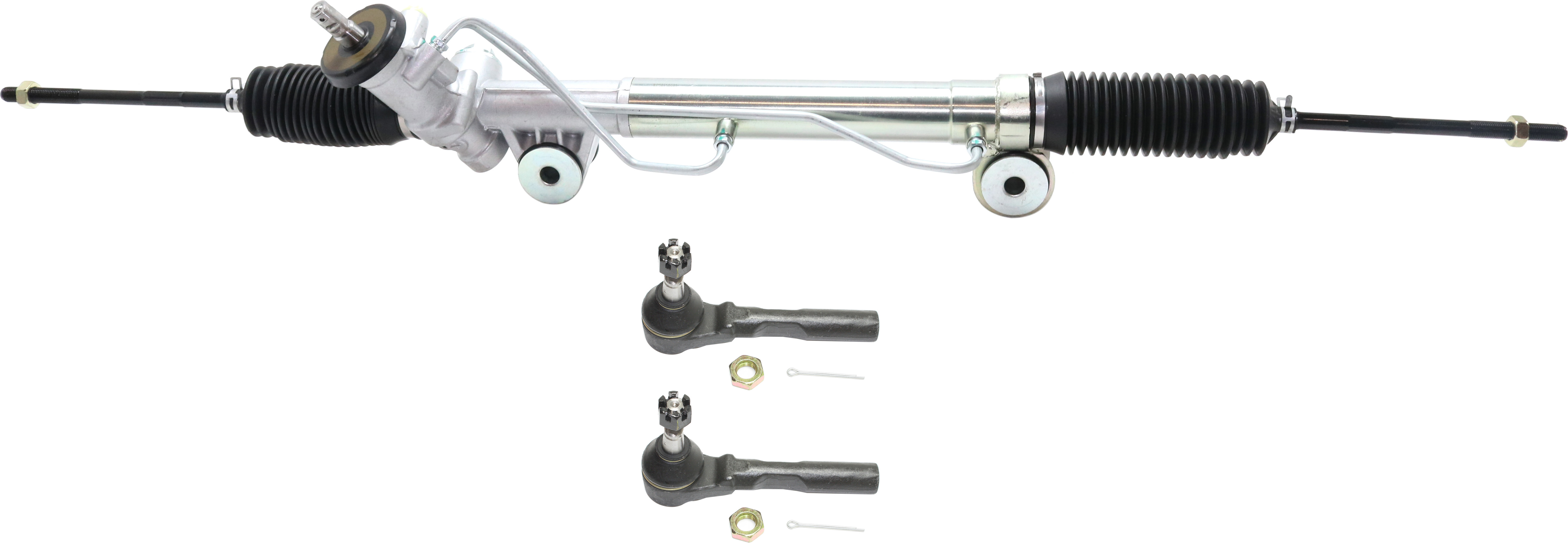 AM SIERRA 1500-04-04 SILVERADO 1500-05-05 STEERING RACK 3 pc kit w Tie Rod Ends SKU KIT 101117-95 OEM 19133675-26079794-26087761-260