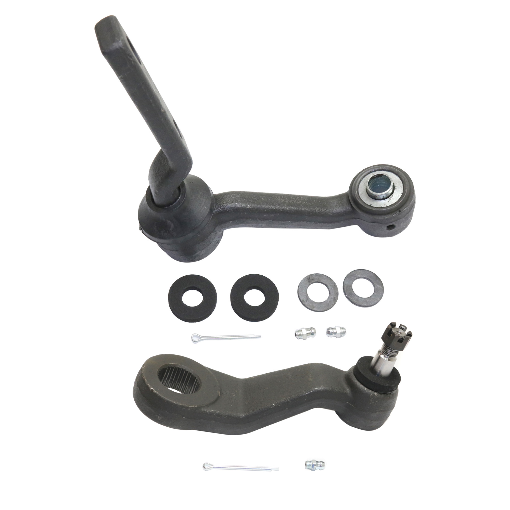 AM CROWN VICTORIA GRAND MARQUIS TOWN CAR 95-02 FRONT SUSPENSION KIT 2 pc kit with Idler Arm and Pitman Arm SKU KIT 101212-12 OEM 18833-981000-2683608-2683716-4