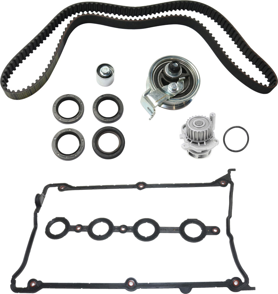 AM BEETLE 99-05 TT QUATTRO 00-06 TIMING BELT KIT 3 pc kit with Valve Cover Gasket and Water Pump SKU KIT 101217-14 OEM 190006-153194601-058198025A VS
