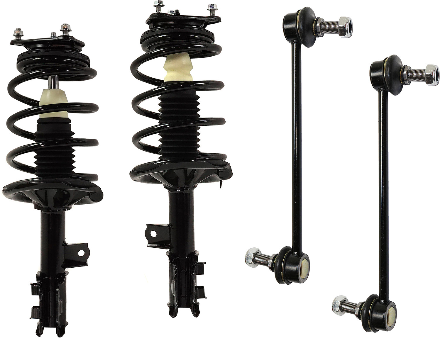 AM ELANTRA 07-10 FRONT SUSPENSION KIT RH AND LH 4 pc kit with Loaded Struts and Sway Bar Links SKU KIT 101422-06 OEM 172305-182305-837002-882352-50