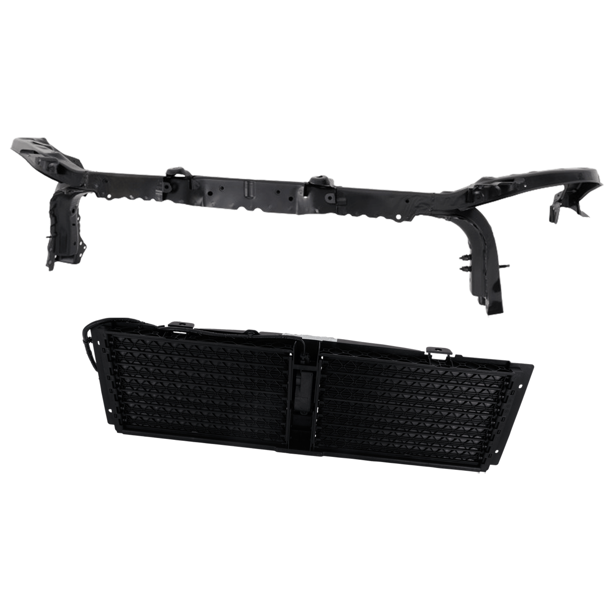 AM TRAILBLAZER 21-24 ACTIVE GRILLE SHUTTER 2 pc Kit includes Radiator Support Assembly SKU KIT 101425-07 Partslink GM1206135 GM1225424 OEM 60007021-60006296