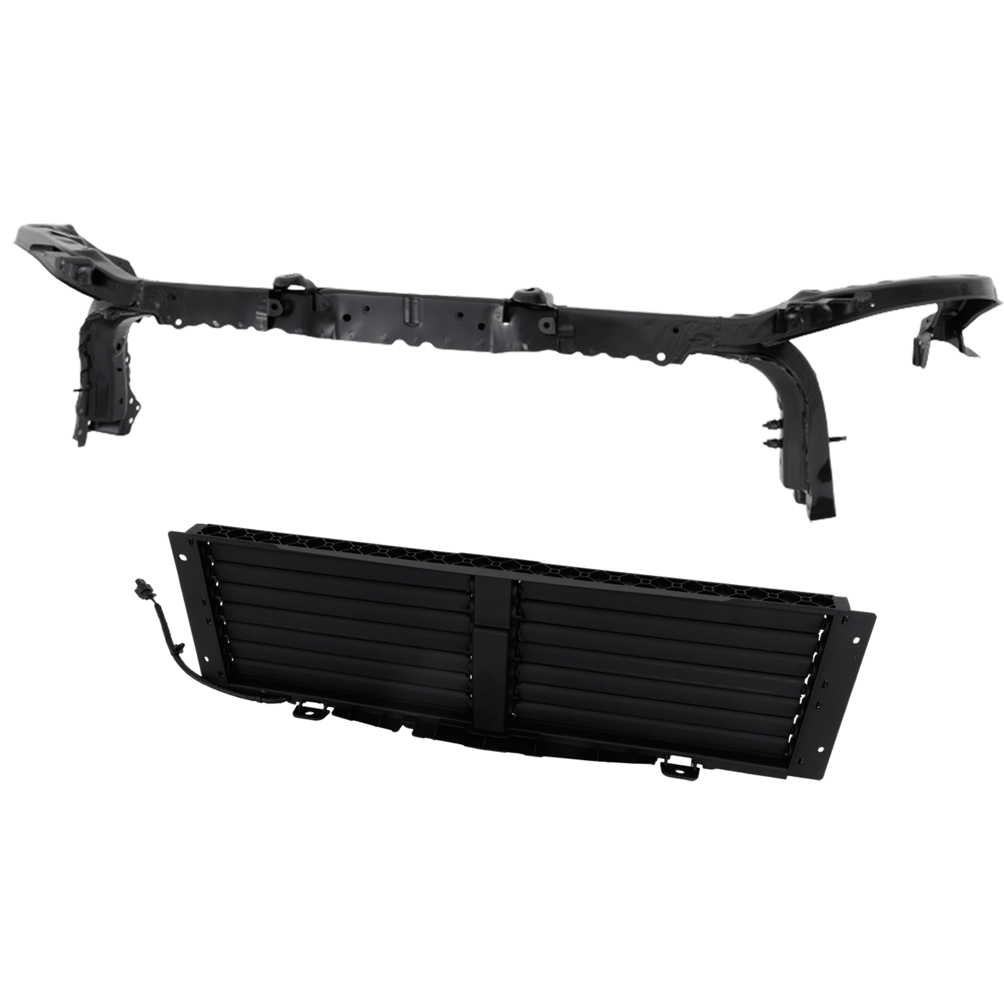 AM TRAILBLAZER 21-24 ACTIVE GRILLE SHUTTER 2 pc Kit LT Model includes Radiator Support Assembly SKU KIT 101425-08 Partslink GM1206136 GM1225424 OEM 60007022-60006296