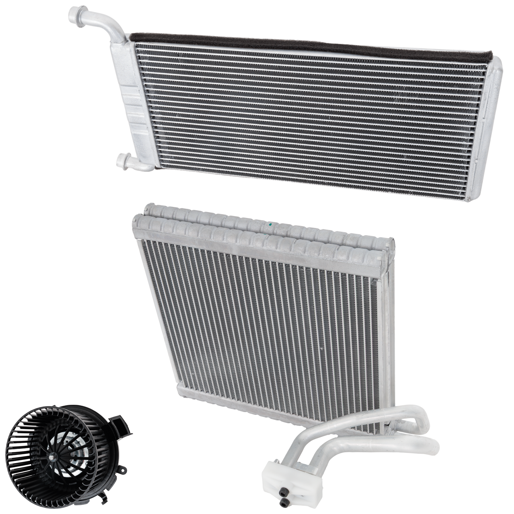 AM SPRINTER 2500-3500-07-16 BLOWER MOTOR 3 pc Kit Front includes A C Evaporator and Heater Core SKU KIT 101425-14 OEM 68012680AA 0028303758-68012685