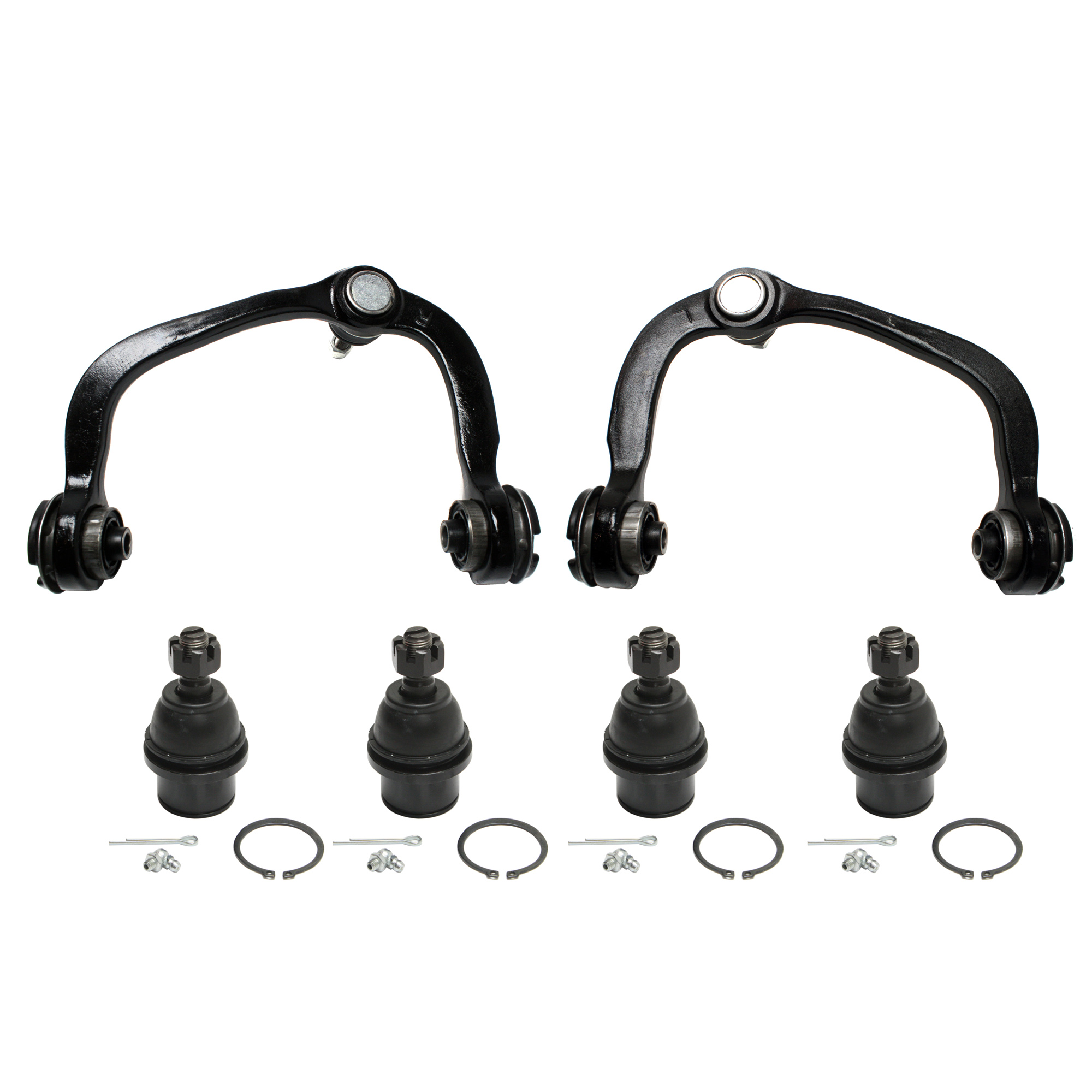 AM F 150-04-08 MARK LT 06-08 FRONT CONTROL ARM KIT RH AND LH Upper w ball joint s 6 pc Kit with Ball Joint SKU KIT 101713-01 OEM 104298-104368-5051314-2L1Z3050