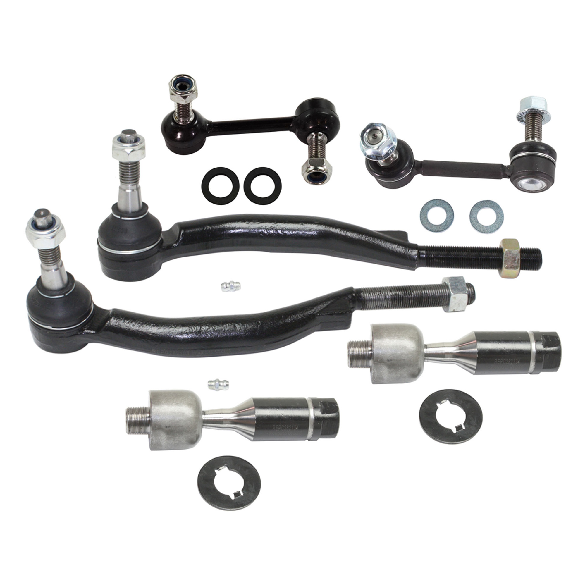 AM ASCENDER 04-08-9-7X 05-09 FRONT SUSPENSION KIT RH AND LH 6 pc kit with Sway Bar Links and Tie Rod Ends SKU KIT 101717-28 OEM 1015630-1880824-2651676-545