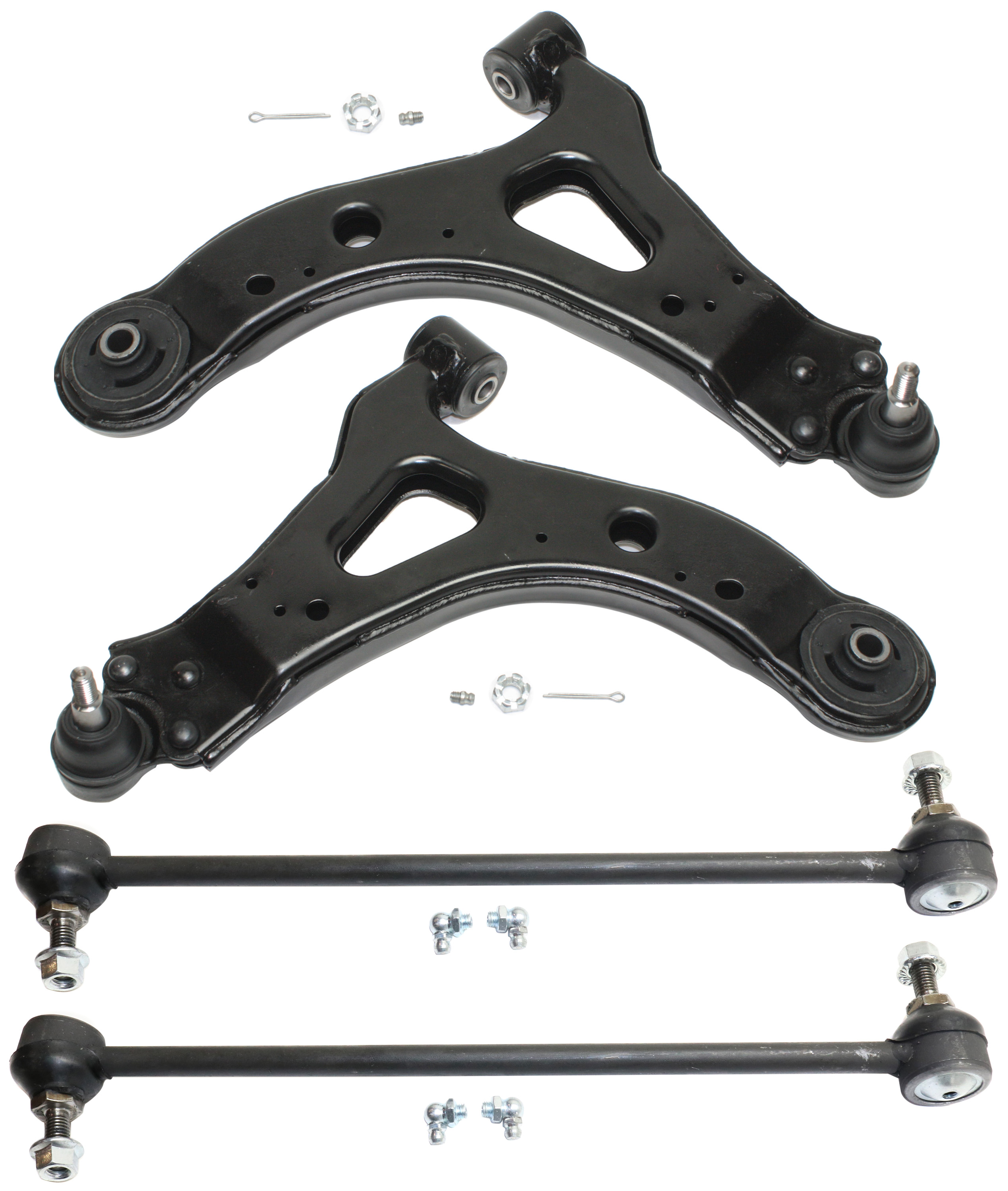AM MONTANA 05-09 RELAY 05-07 FRONT CONTROL ARM KIT RH AND LH Lower w ball joint s 4 pc Kit with Sway Bar Link SKU KIT 101717-55 OEM 15218621-15218622-1015640-1880
