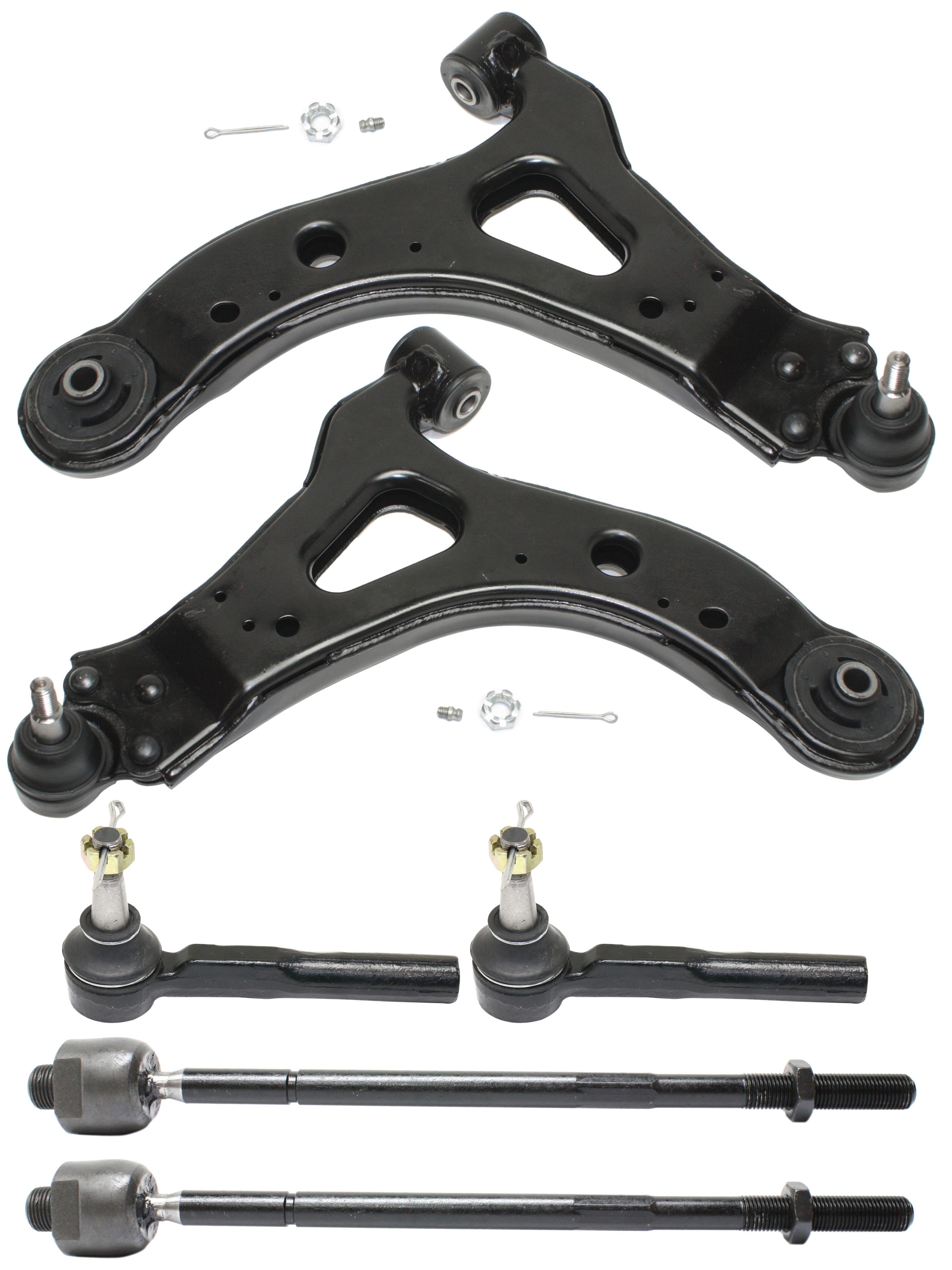 AM MONTANA UPLANDER 05-09 FRONT CONTROL ARM KIT RH AND LH Lower w ball joint s 6 pc Kit with Tie Rod End SKU KIT 101717-56 OEM 15218621-15218622-382504-38250