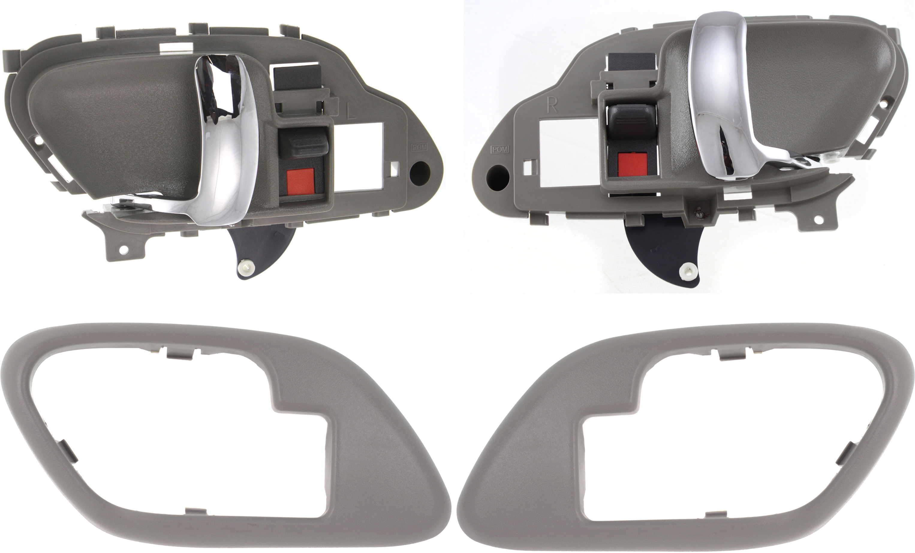 AM C K FULL SIZE P U 95-00 FRONT INTERIOR DOOR HANDLE RH AND LH 4 pc Kit with Door Handle Trim SKU KIT 101718-02 Partslink IDH010032 IDH010031 GM1358100 GM1359100 OEM 15708044 PFM 15708043 PFM 1570