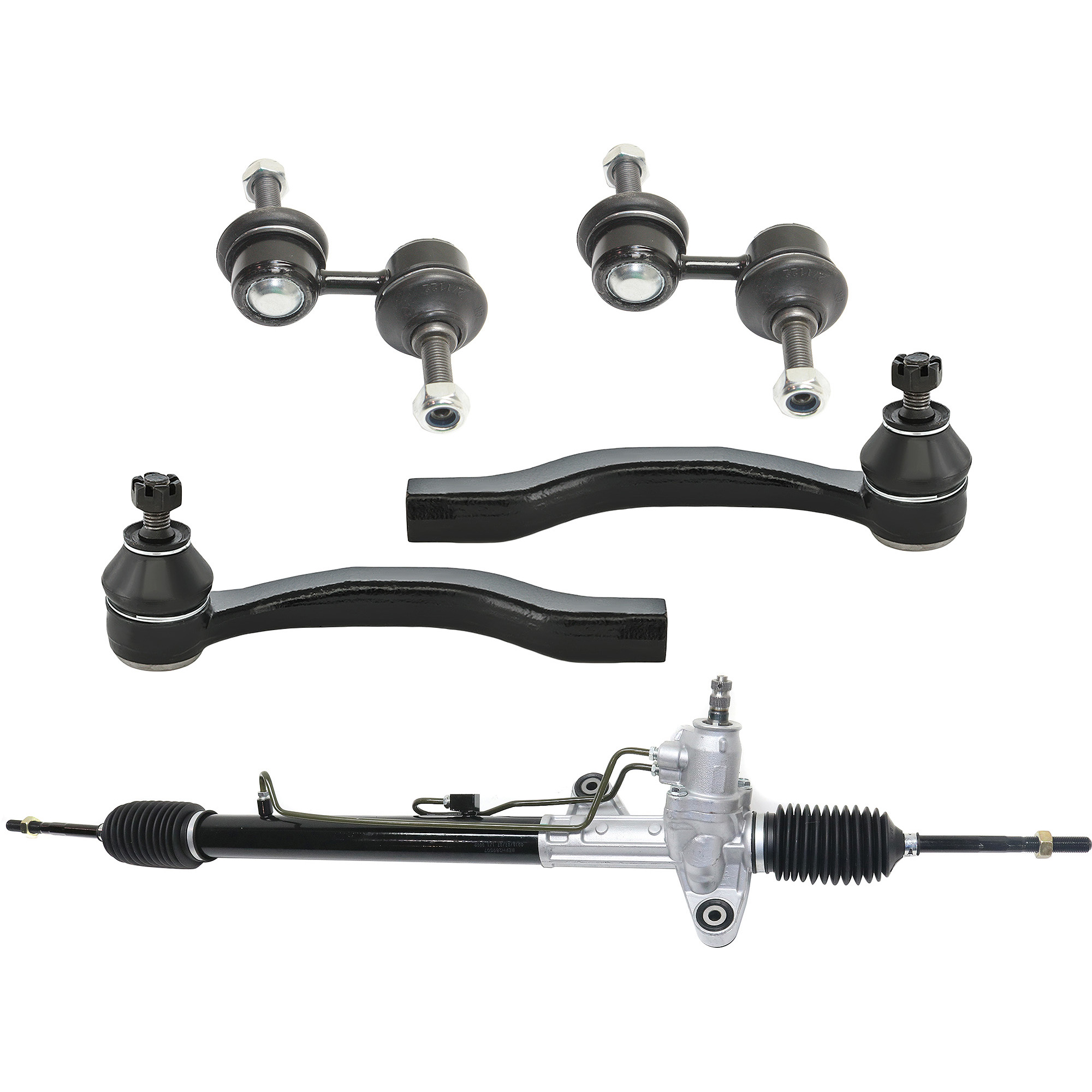AM CR V 97-01 FRONT SUSPENSION KIT 5 pc Kit with Steering Rack Sway Bar Links and Tie Rod Ends SKU KIT 101817-33 OEM 53010S10000-53010S10003-53601S