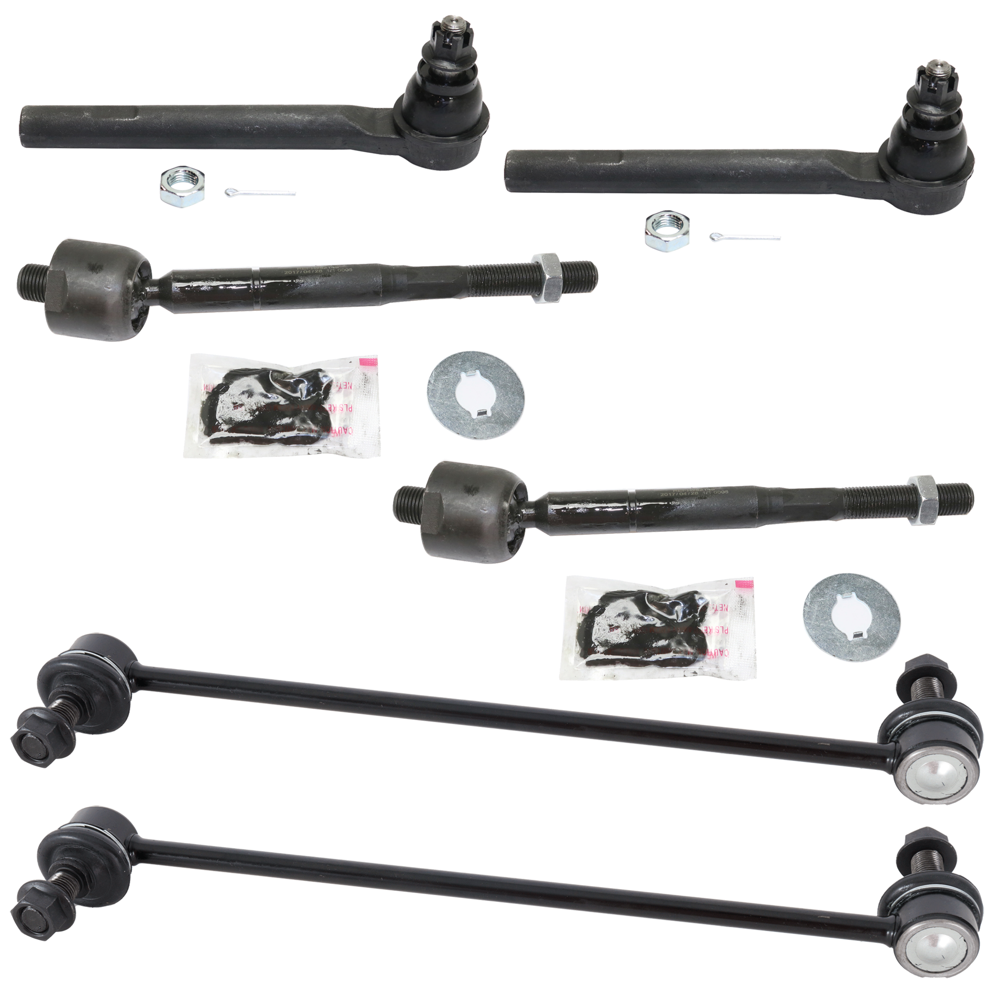 AM ODYSSEY 05-10 FRONT SUSPENSION KIT RH AND LH 6 pc Kit with Sway Bar Links and Tie Rod Ends SKU KIT 101817-49 OEM 51320SHJA02-53540SHJA01-53010S