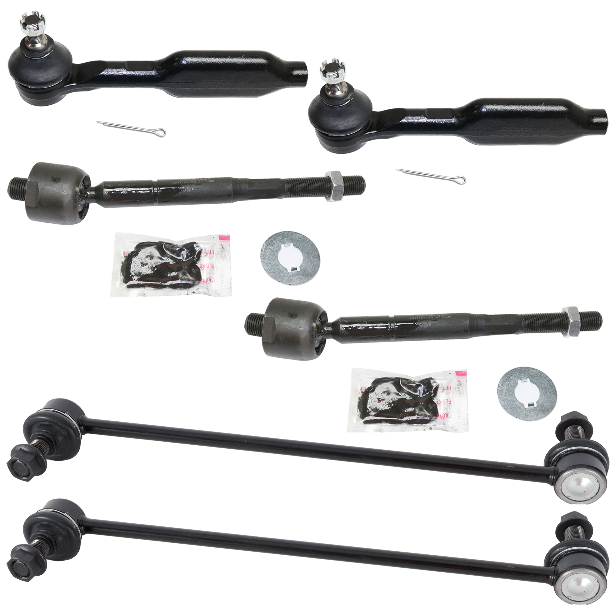 AM ODYSSEY 05-09 FRONT SUSPENSION KIT RH AND LH 6 pc Kit with Sway Bar Links and Tie Rod Ends SKU KIT 101817-50 OEM 51320SHJA02-53540SHJA51-53010S