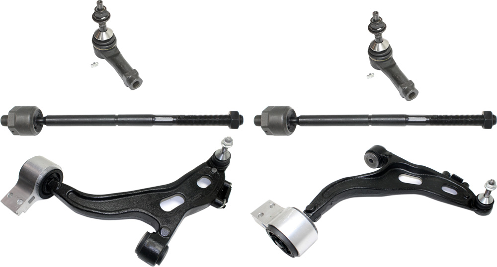 AM FIVE HUNDRED FREESTYLE MONTEGO 05-07 FRONT CONTROL ARM KIT RH AND LH 6 pc Kit with Tie Rod End From 01-03-05 SKU KIT 101817-77 OEM 5F9Z3078BA MCSOE125-5F9Z3079BA
