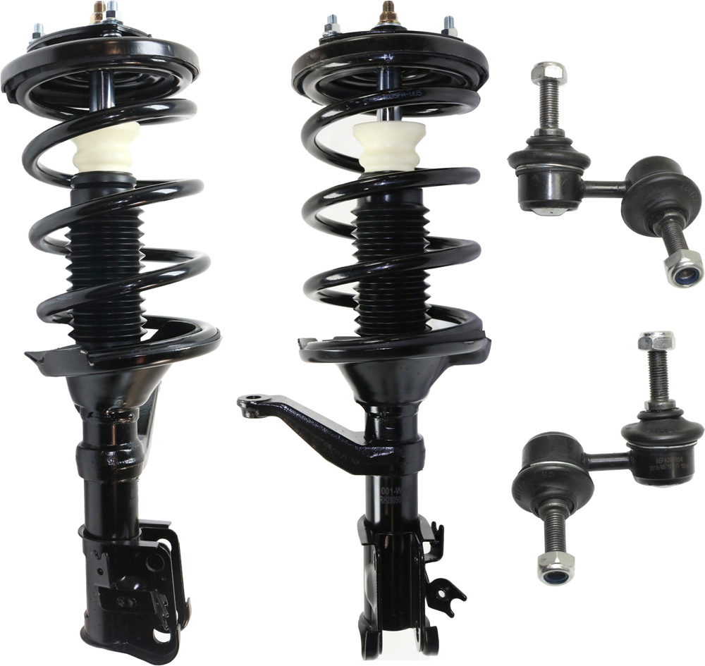 AM ELEMENT 03-11 FRONT SUSPENSION KIT RH AND LH 4 pc Kit with Loaded Struts and Sway Bar Links SKU KIT 101817-92 OEM G57222-816911-172136-331047 LS