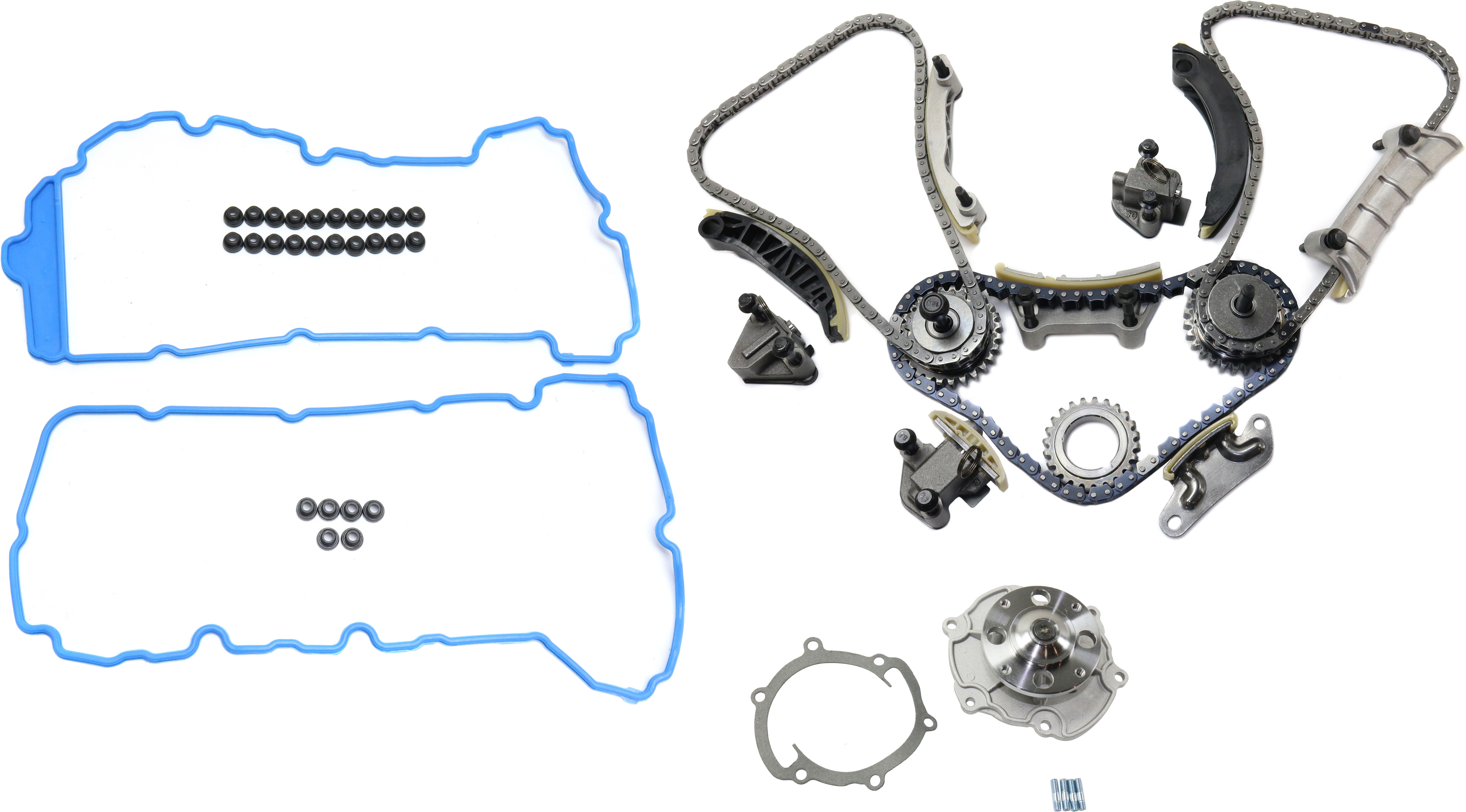 AM CTS 04-07 AURA 07-07 TIMING CHAIN KIT 3 pc kit with Valve Cover Gasket and Water Pump SKU KIT 101917-01 OEM 11103-19361-20332-43530-58619