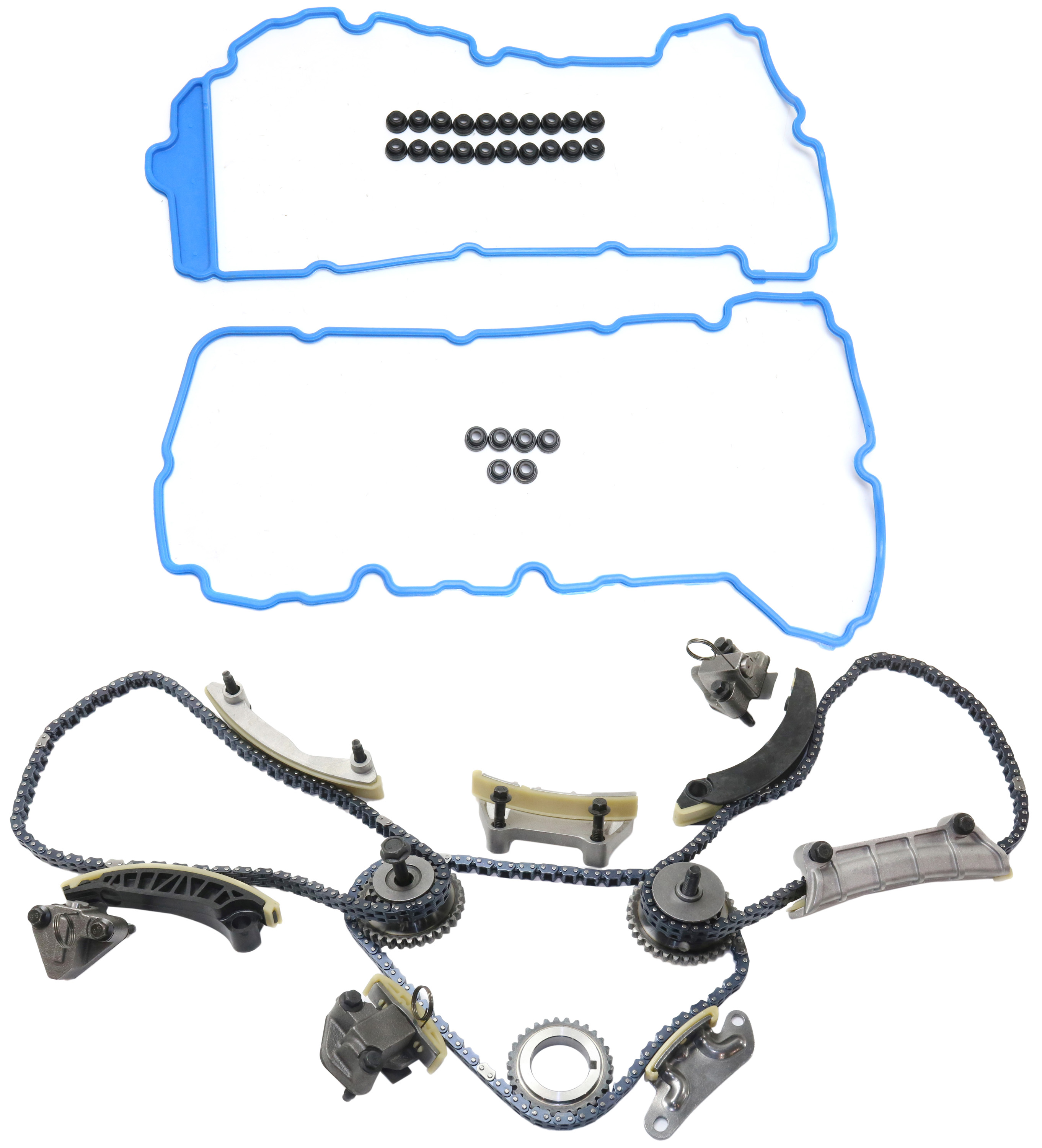 AM SAAB 9-3-06-09 MALIBU 08-12 FRONT TIMING CHAIN KIT 2 pc kit with Valve Cover Gasket SKU KIT 101917-04