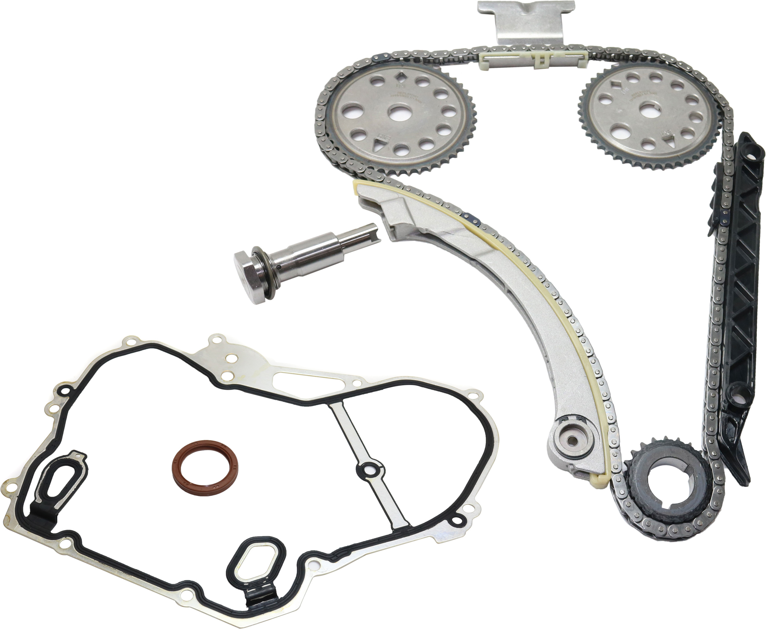 AM ION 04-07 MALIBU 06-10 TIMING CHAIN KIT 2 pc kit with Timing Cover Gasket SKU KIT 101917-22 OEM 151023301 JV5068